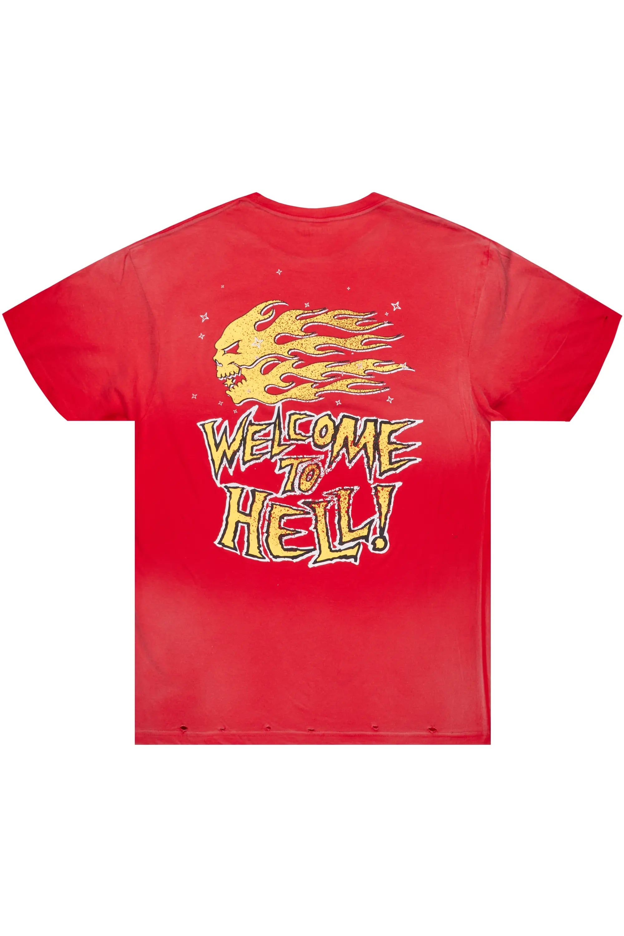 Gaston Red Graphic T-Shirt sold by Rockstar Original product image thumbnail 3