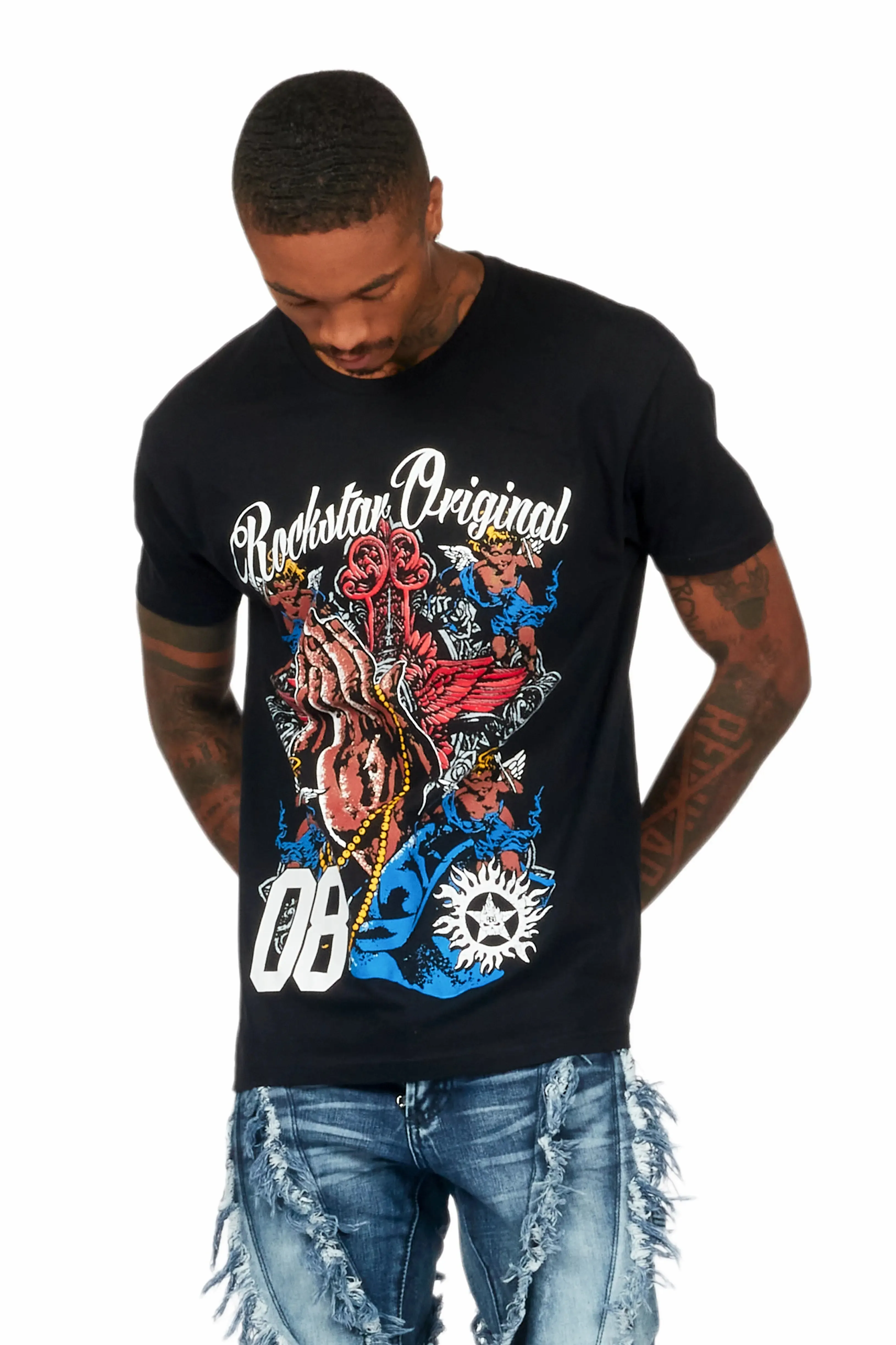 Slab Black Graphic T-Shirt sold by Rockstar Original product image thumbnail 4