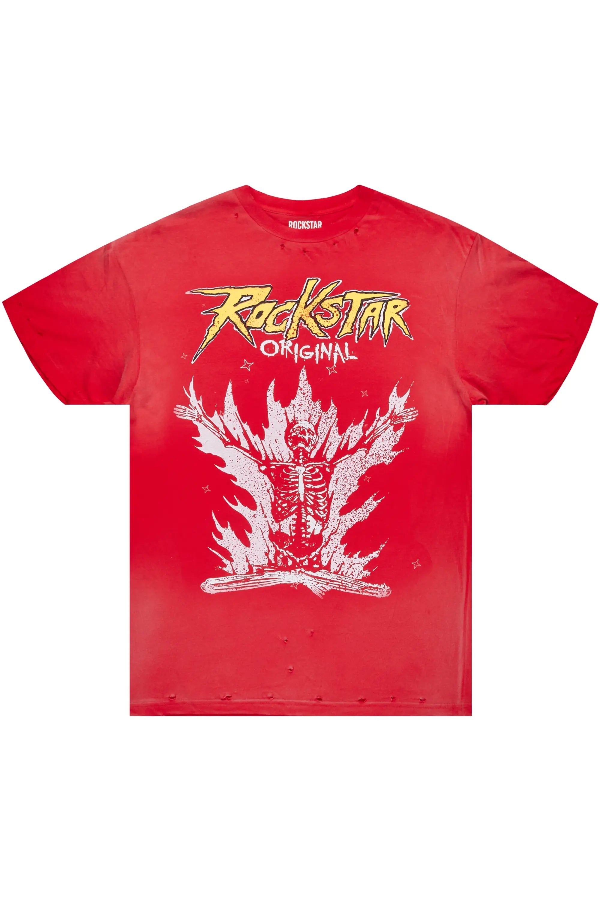 Gaston Red Graphic T-Shirt sold by Rockstar Original
