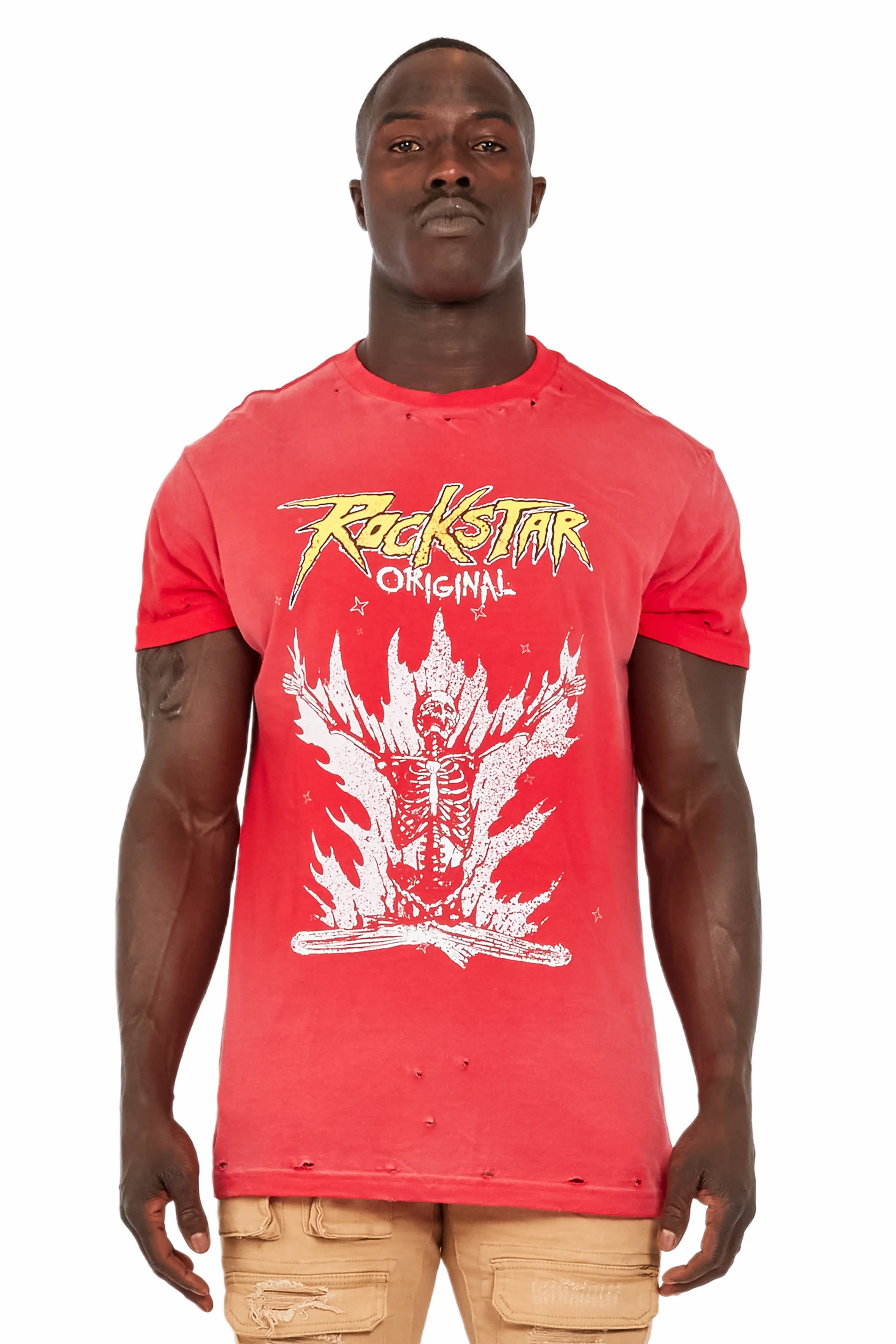 Gaston Red Graphic T-Shirt sold by Rockstar Original product image thumbnail 2