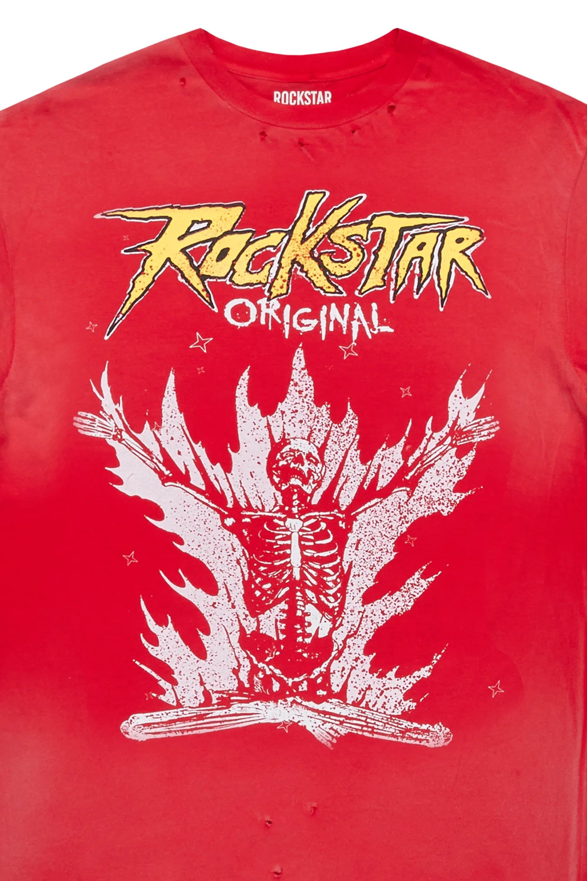 Gaston Red Graphic T-Shirt sold by Rockstar Original product image thumbnail 5