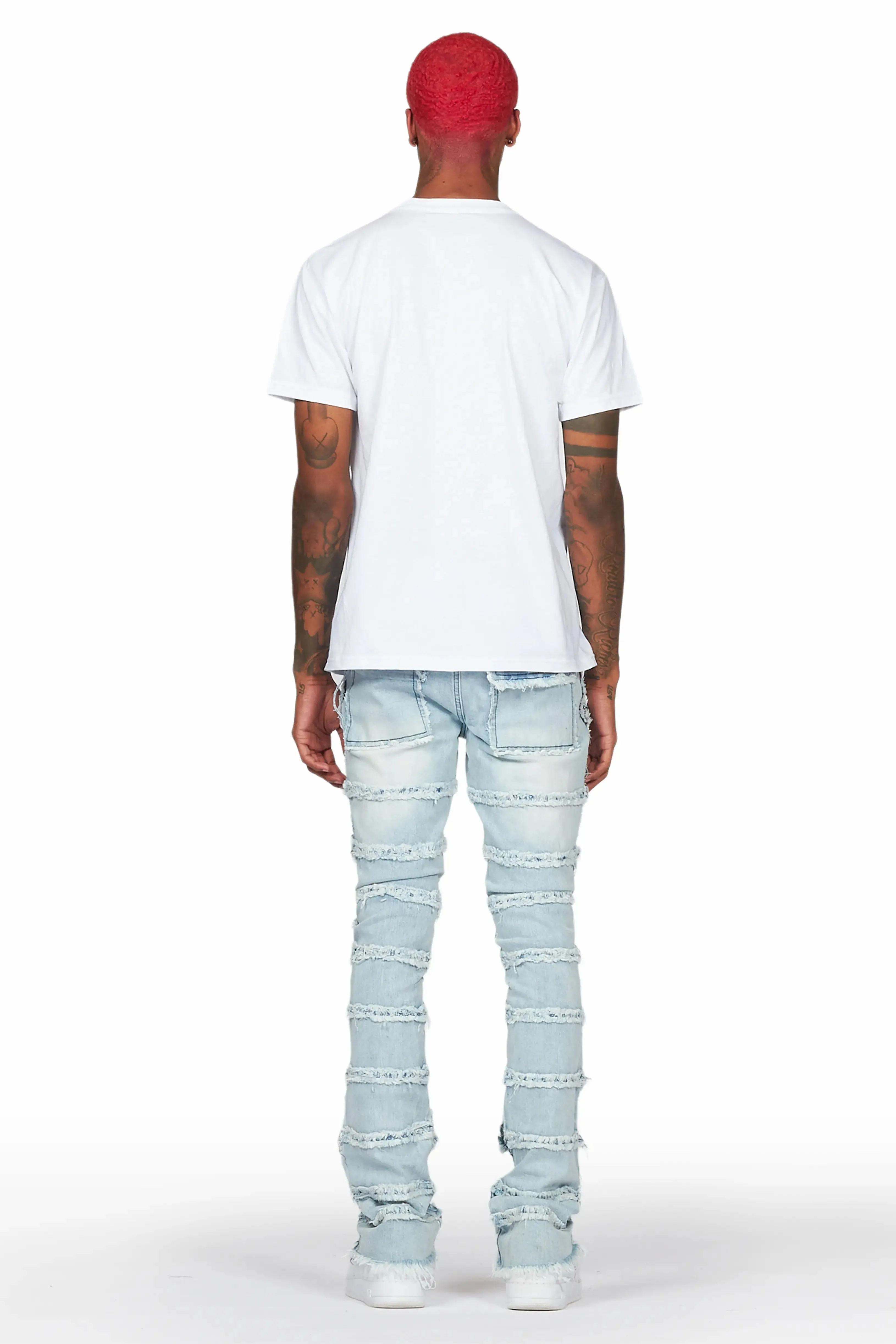 Ebbo Blue Painter Stacked Flare Jean sold by Rockstar Original product image thumbnail 5