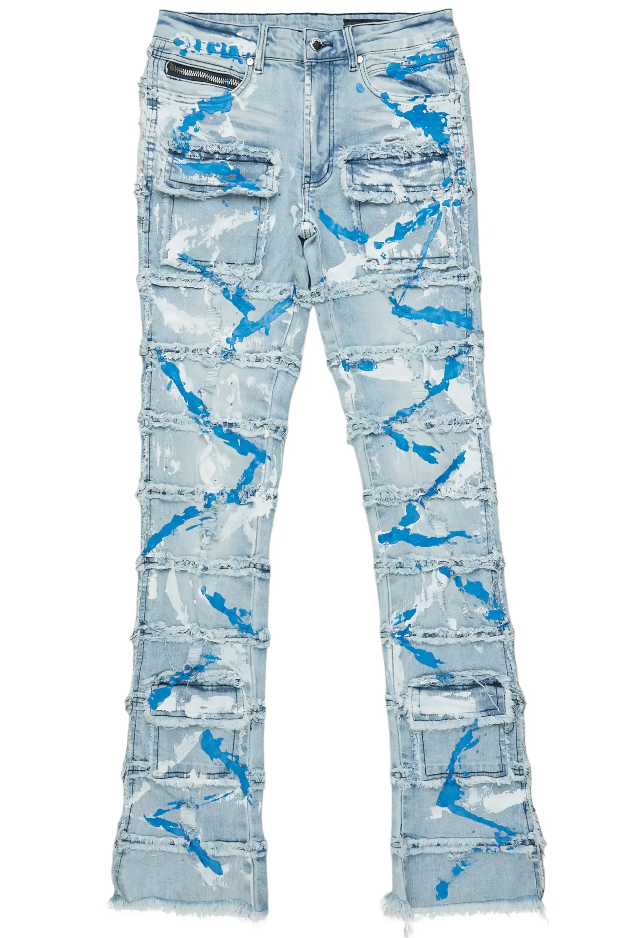 Ebbo Blue Painter Stacked Flare Jean sold by Rockstar Original product image thumbnail 2