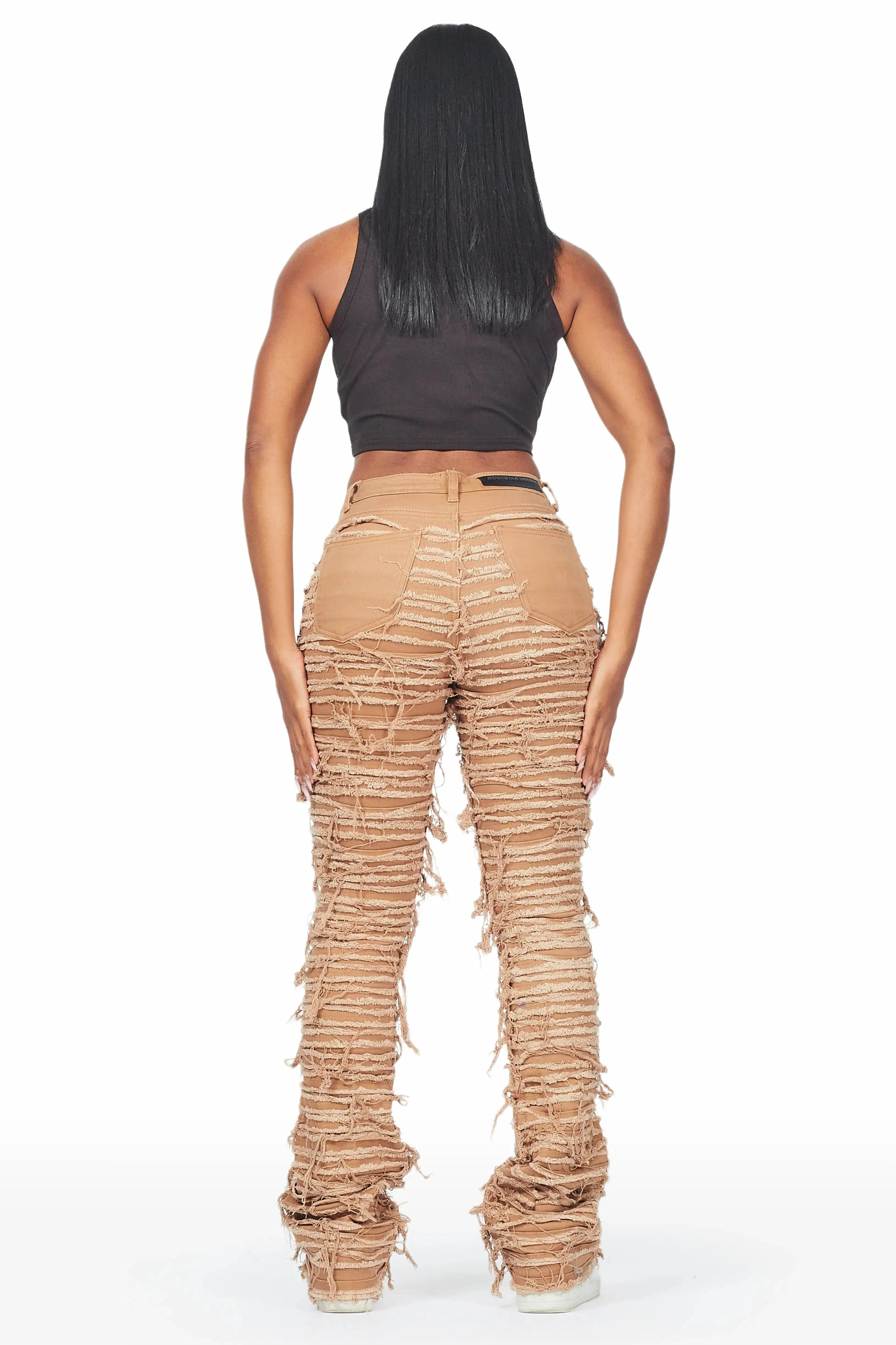 Melany Tan Stacked Flared Jean sold by Rockstar Original product image thumbnail 5