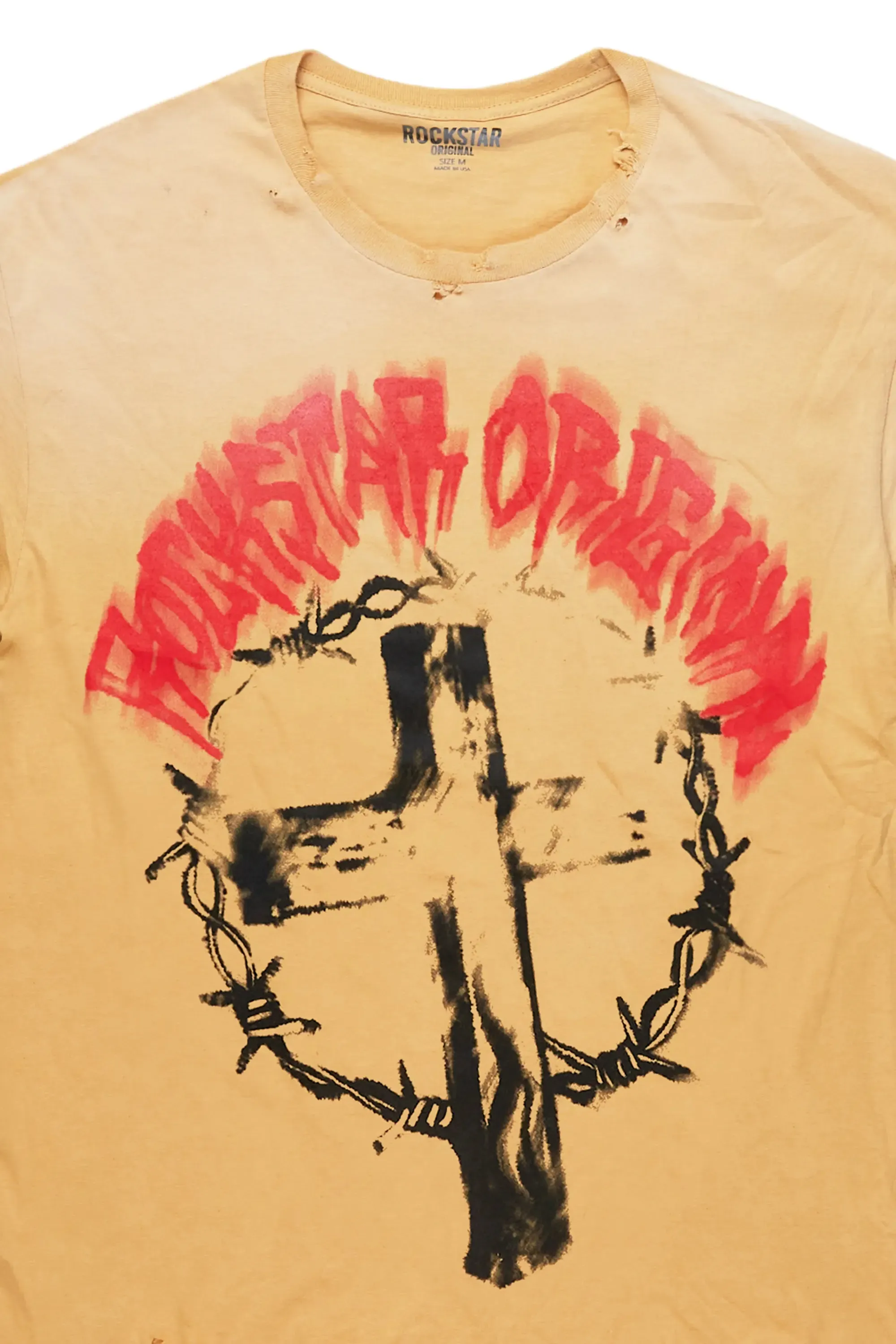 Moira Beige Oversized Graphic T-Shirt sold by Rockstar Original product image thumbnail 3