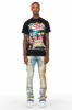 Bane Light Blue Stacked Flare Jean sold by Rockstar Original