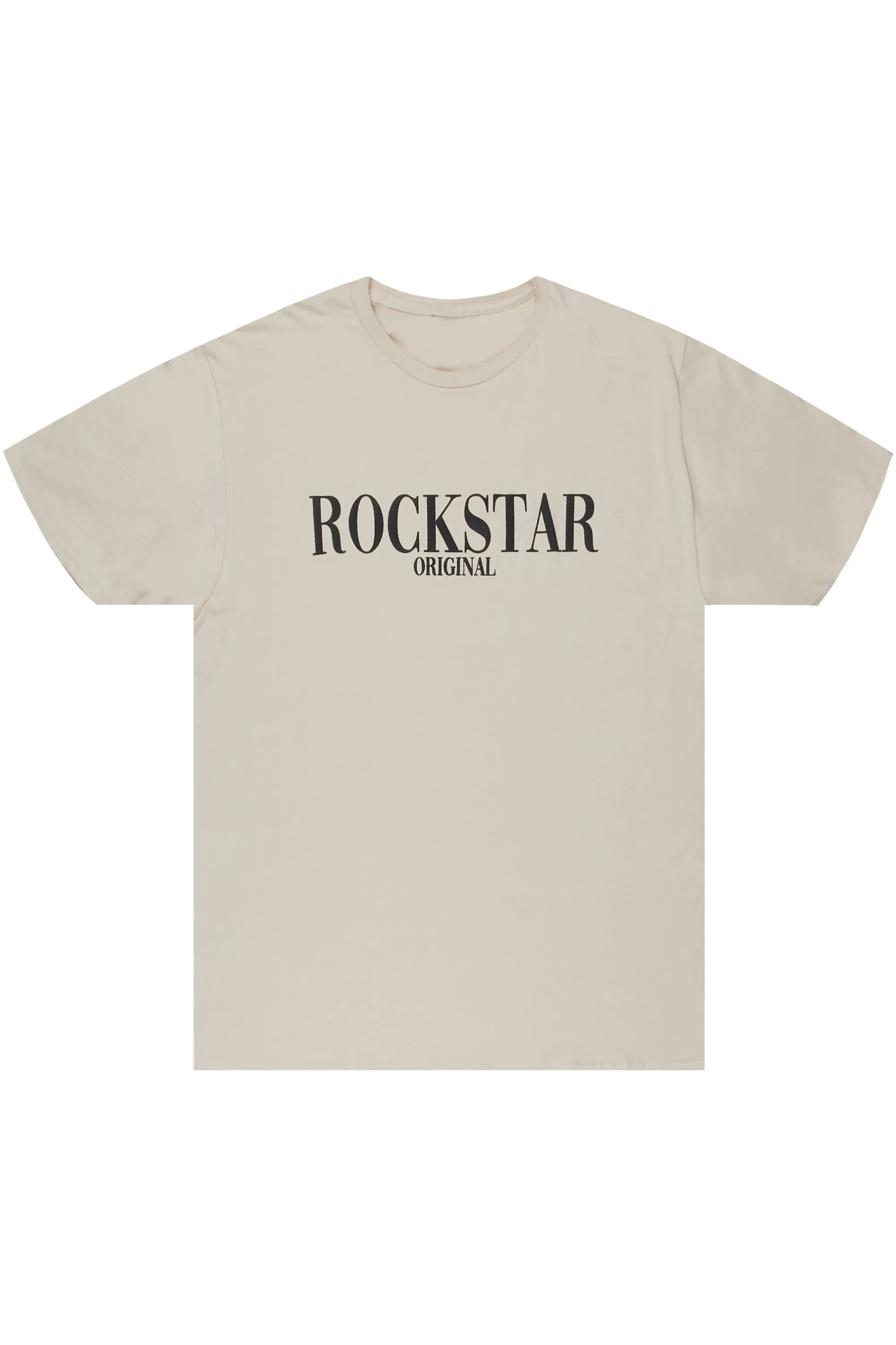 Octavio Printed T-Shirt-Beige/Black sold by Rockstar Original