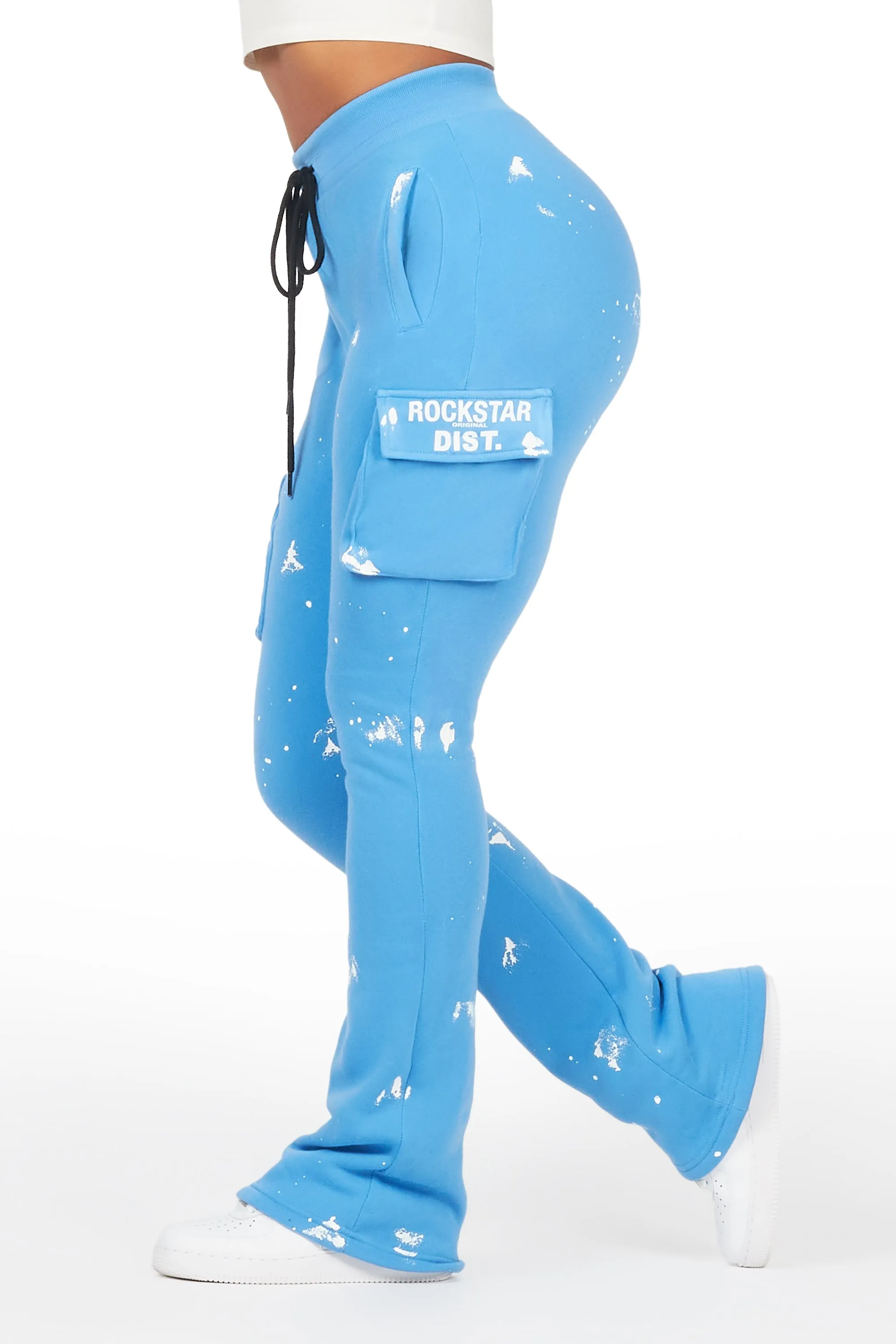 Antonia Blue Cargo Stacked Track Pant sold by Rockstar Original product image thumbnail 5