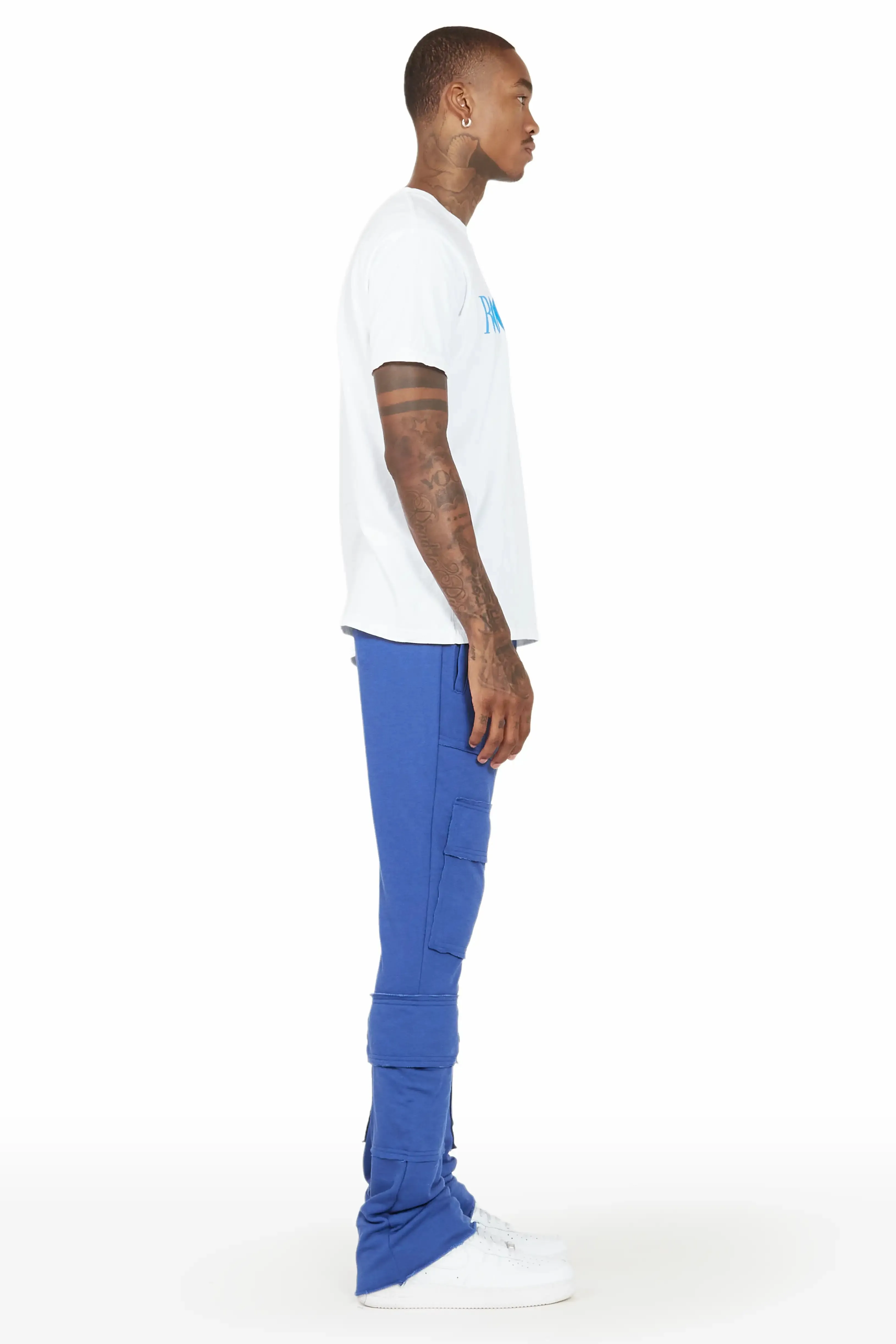 Ezekiel Royal Blue Stacked Flare Pant sold by Rockstar Original product image thumbnail 3