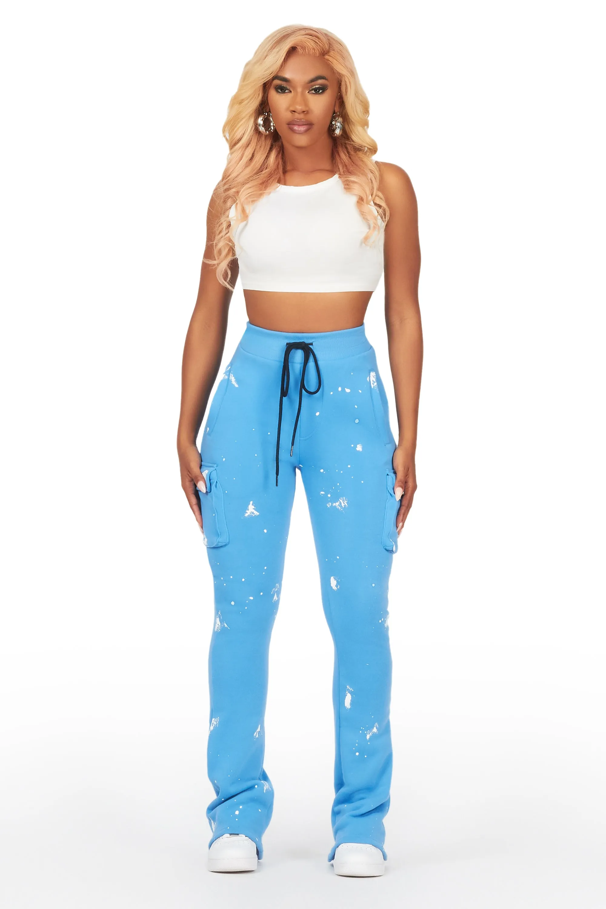 Antonia Blue Cargo Stacked Track Pant sold by Rockstar Original product image thumbnail 2