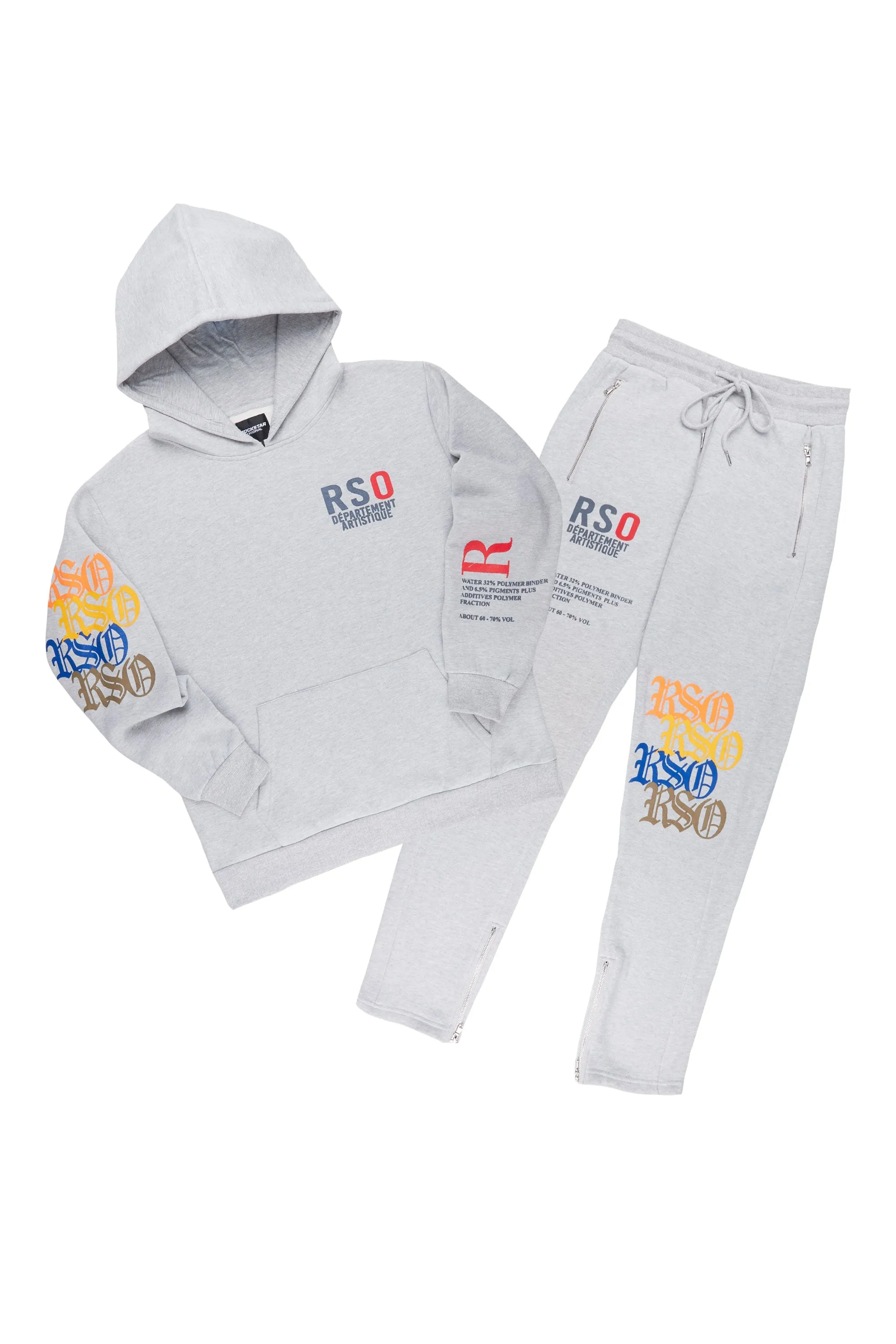 Payshins Heather Grey Hoodie Trackset sold by Rockstar Original