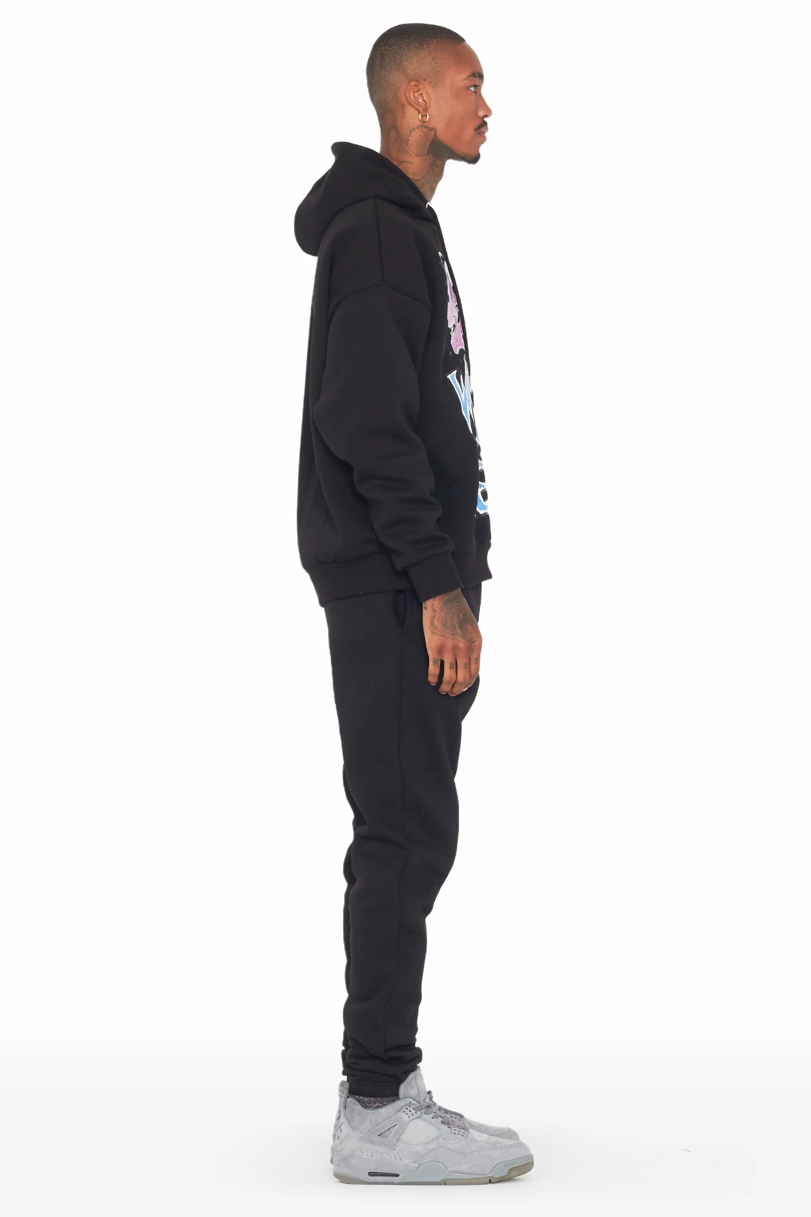 Evan Black Relaxed Fit Track Set sold by Rockstar Original product image thumbnail 3