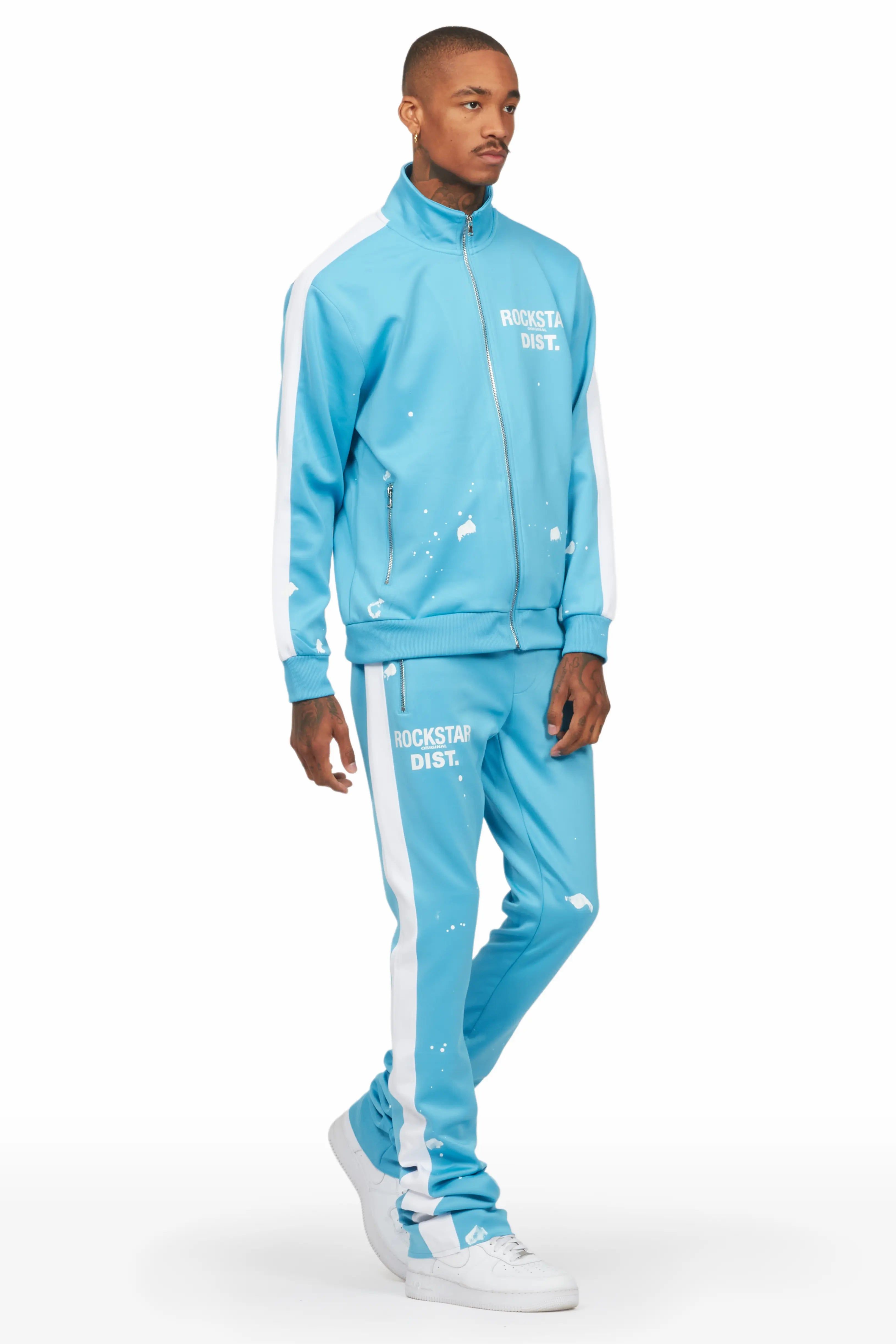 Raffer Baby Blue Super Stacked Tricot Track Set sold by Rockstar Original product image thumbnail 2