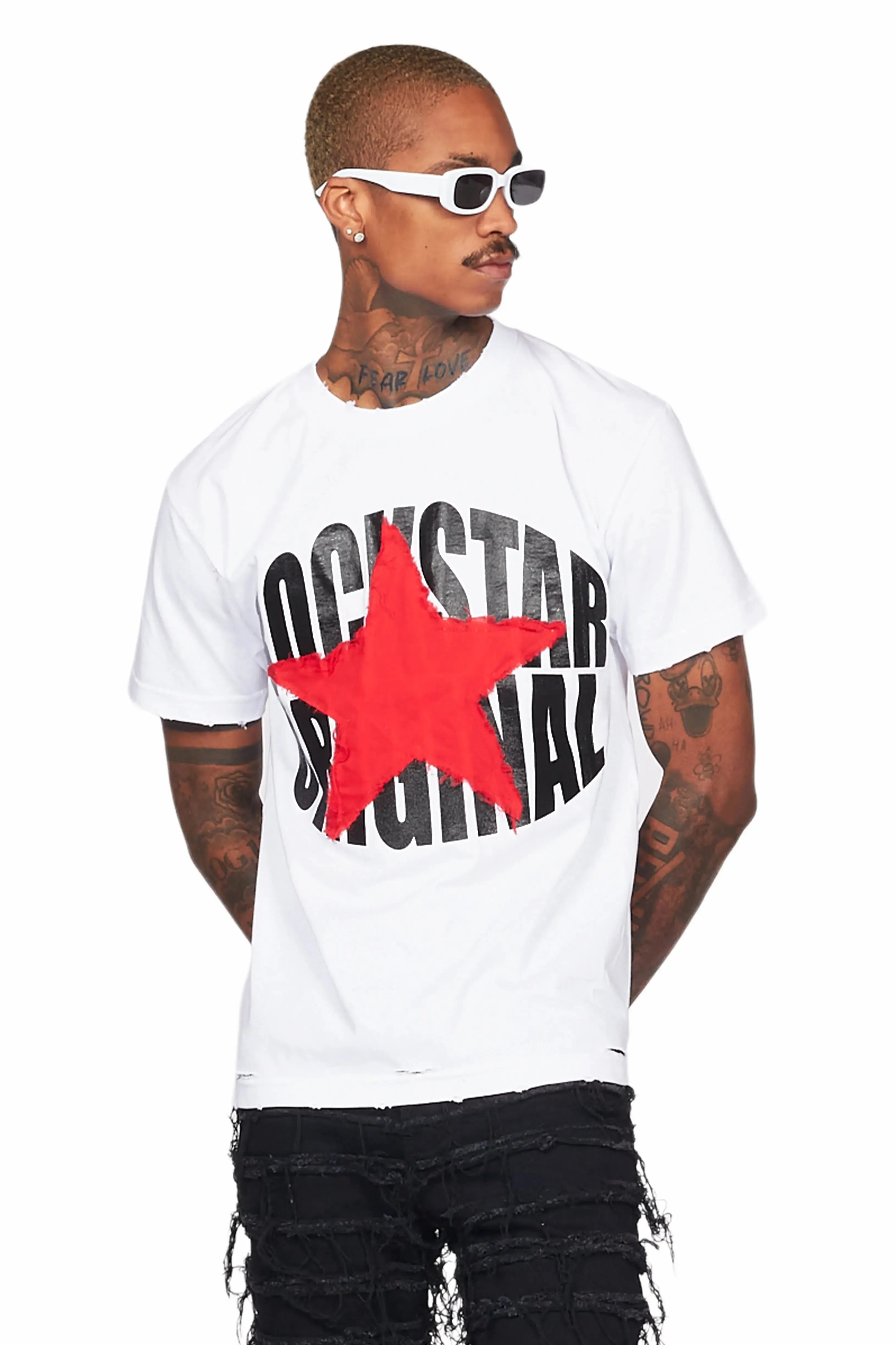 Ranger White/Black Graphic T-Shirt sold by Rockstar Original product image thumbnail 5