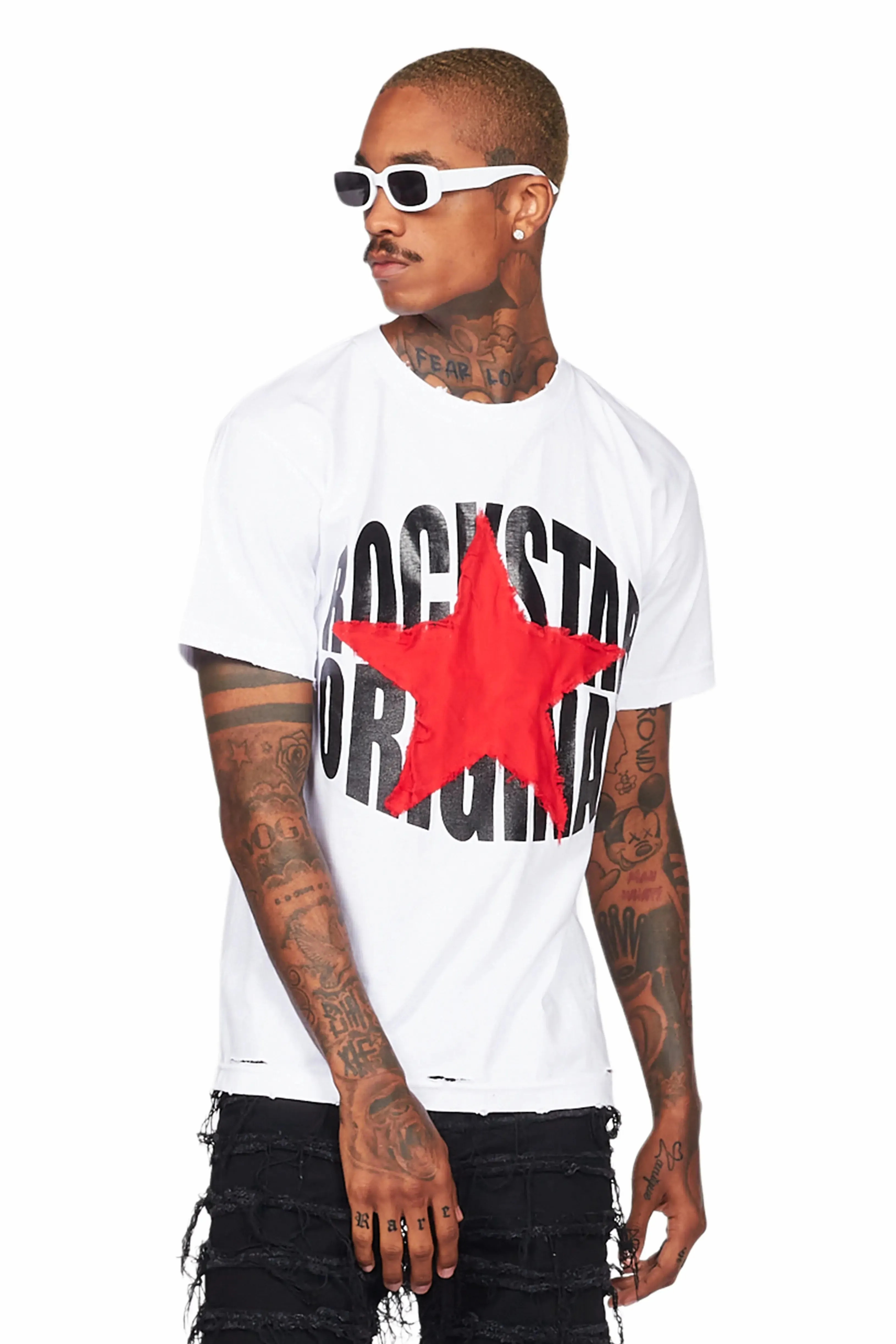 Ranger White/Black Graphic T-Shirt sold by Rockstar Original product image thumbnail 4