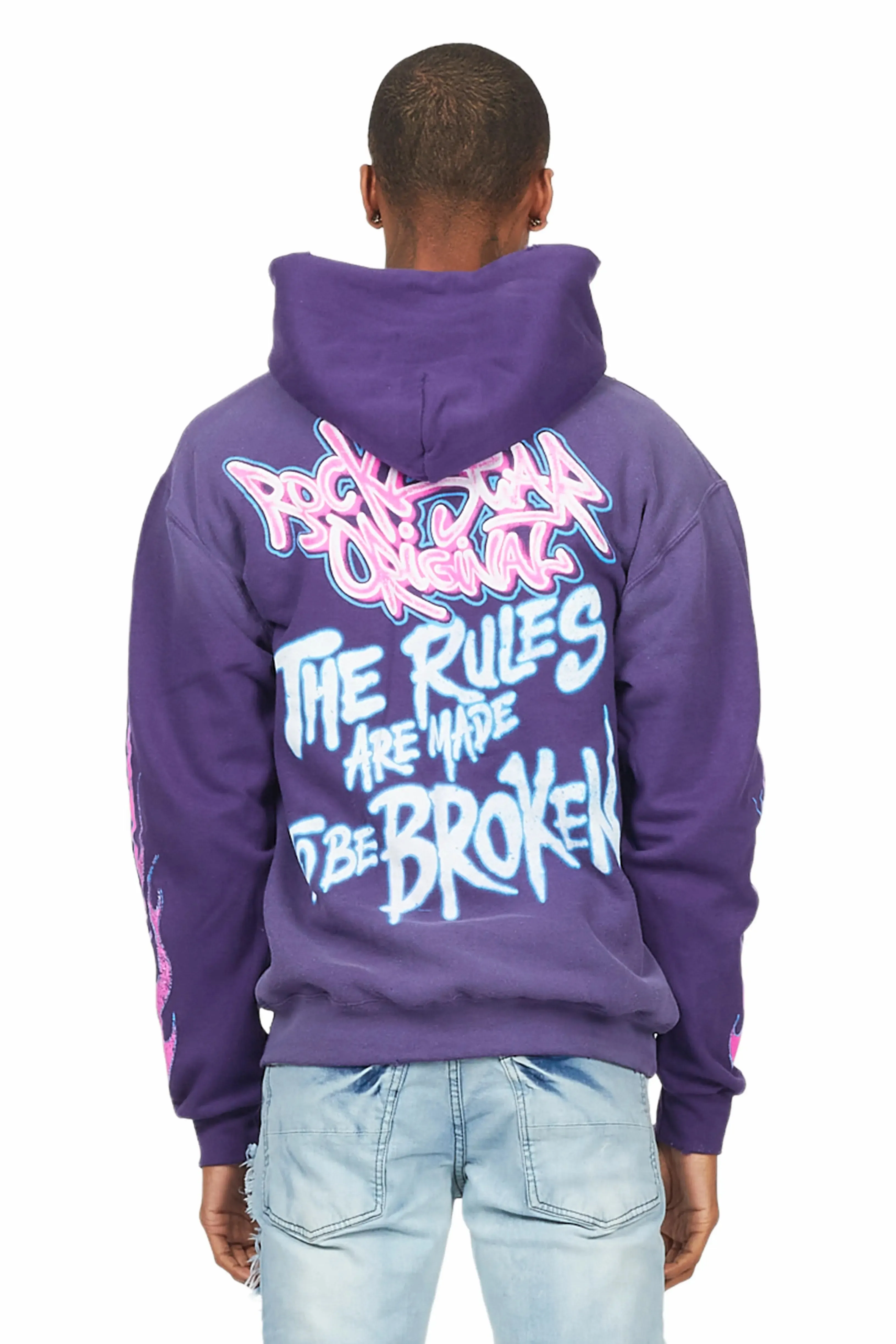 Rafe Purple Graphic Hoodie sold by Rockstar Original product image thumbnail 5