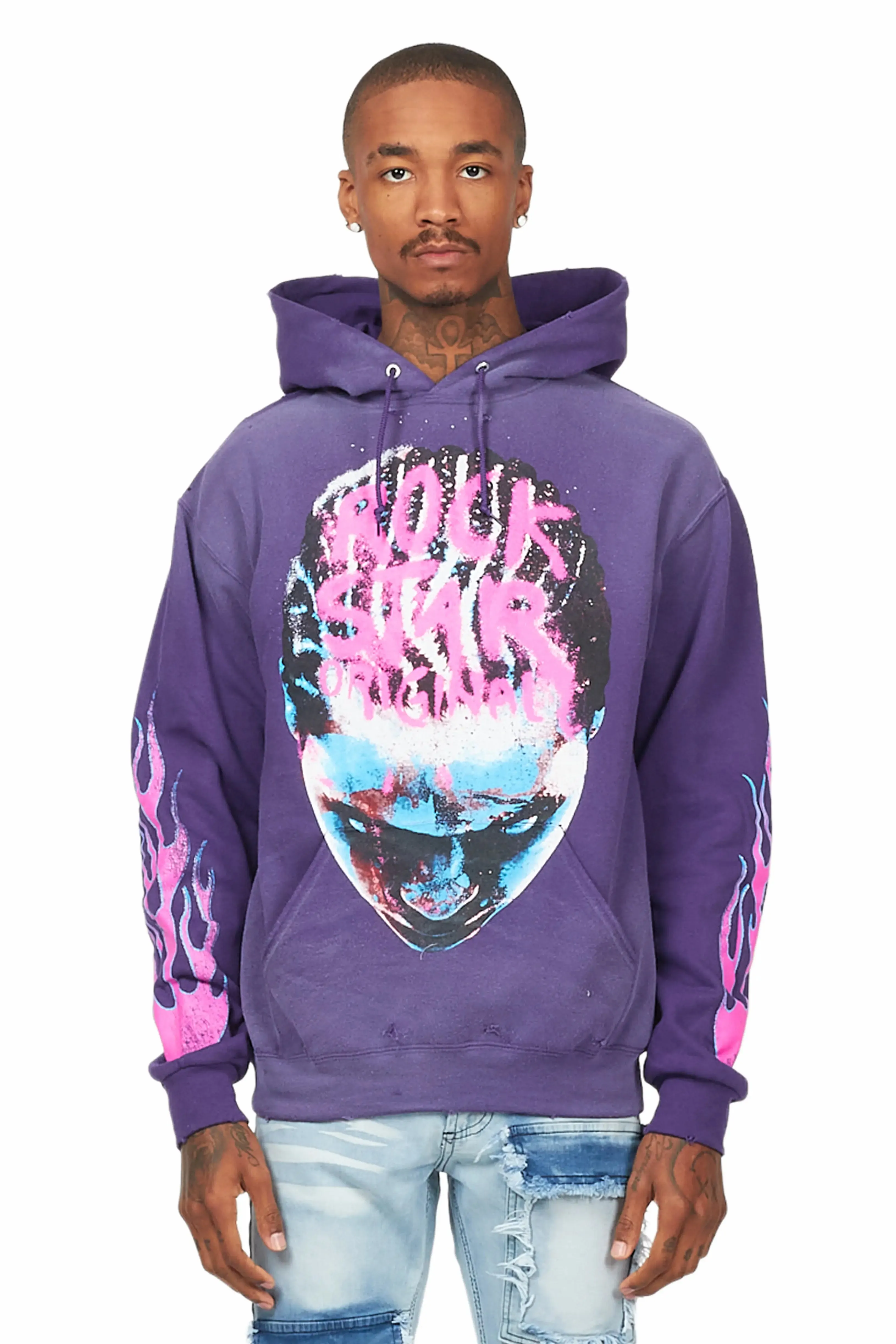 Rafe Purple Graphic Hoodie sold by Rockstar Original