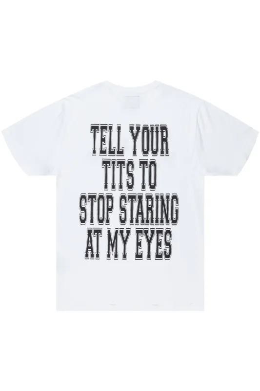 Orantha White Graphic T-Shirt sold by Rockstar Original