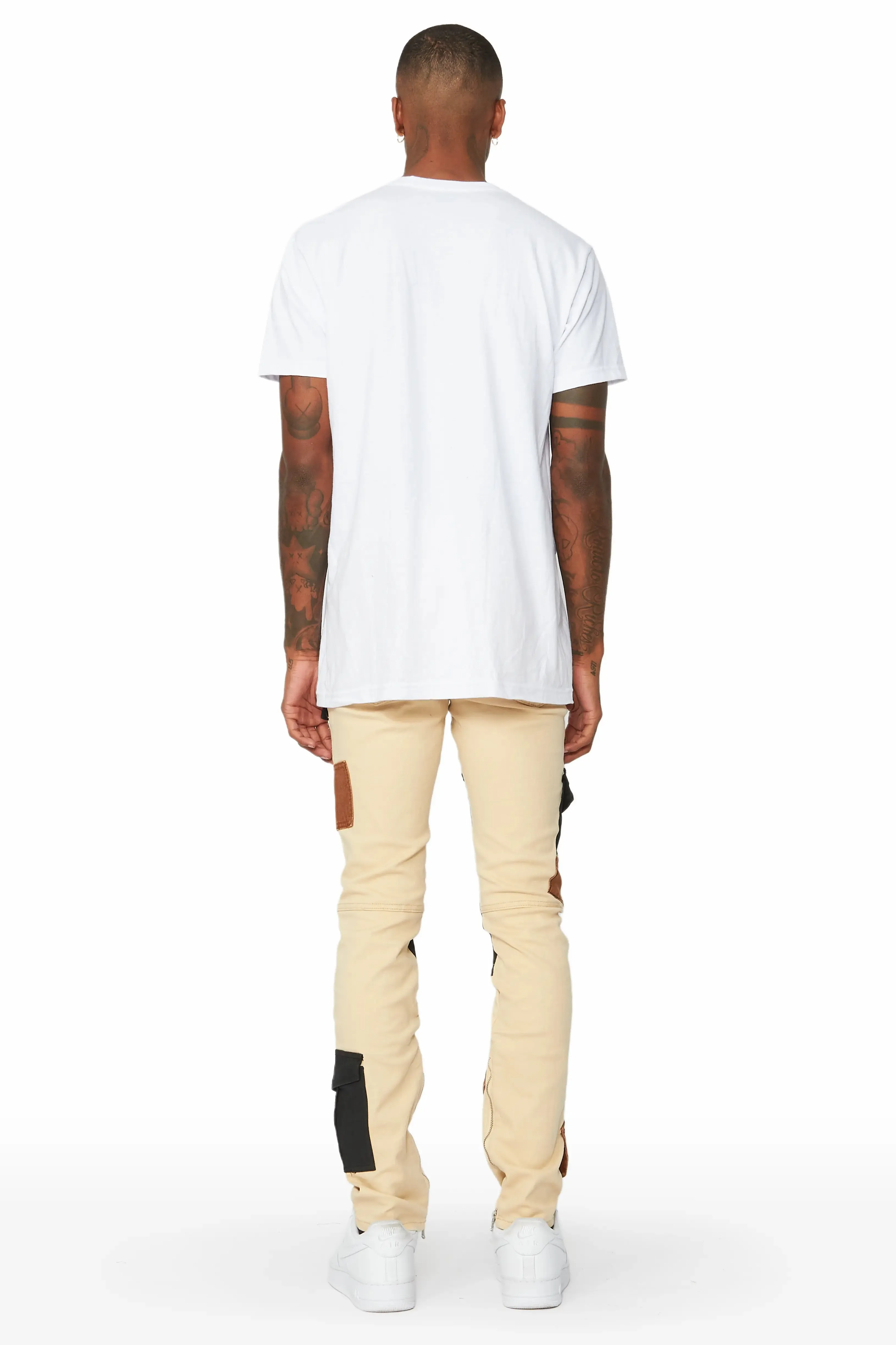 Demarcus Beige Patch Jean sold by Rockstar Original product image thumbnail 5