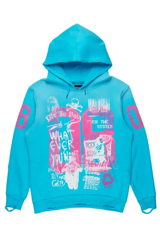 Grill Blue Graphic Hoodie sold by Rockstar Original