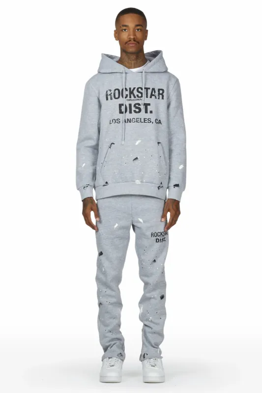 Scottie Heather Grey Hoodie Slim Fit Track Set sold by Rockstar Original