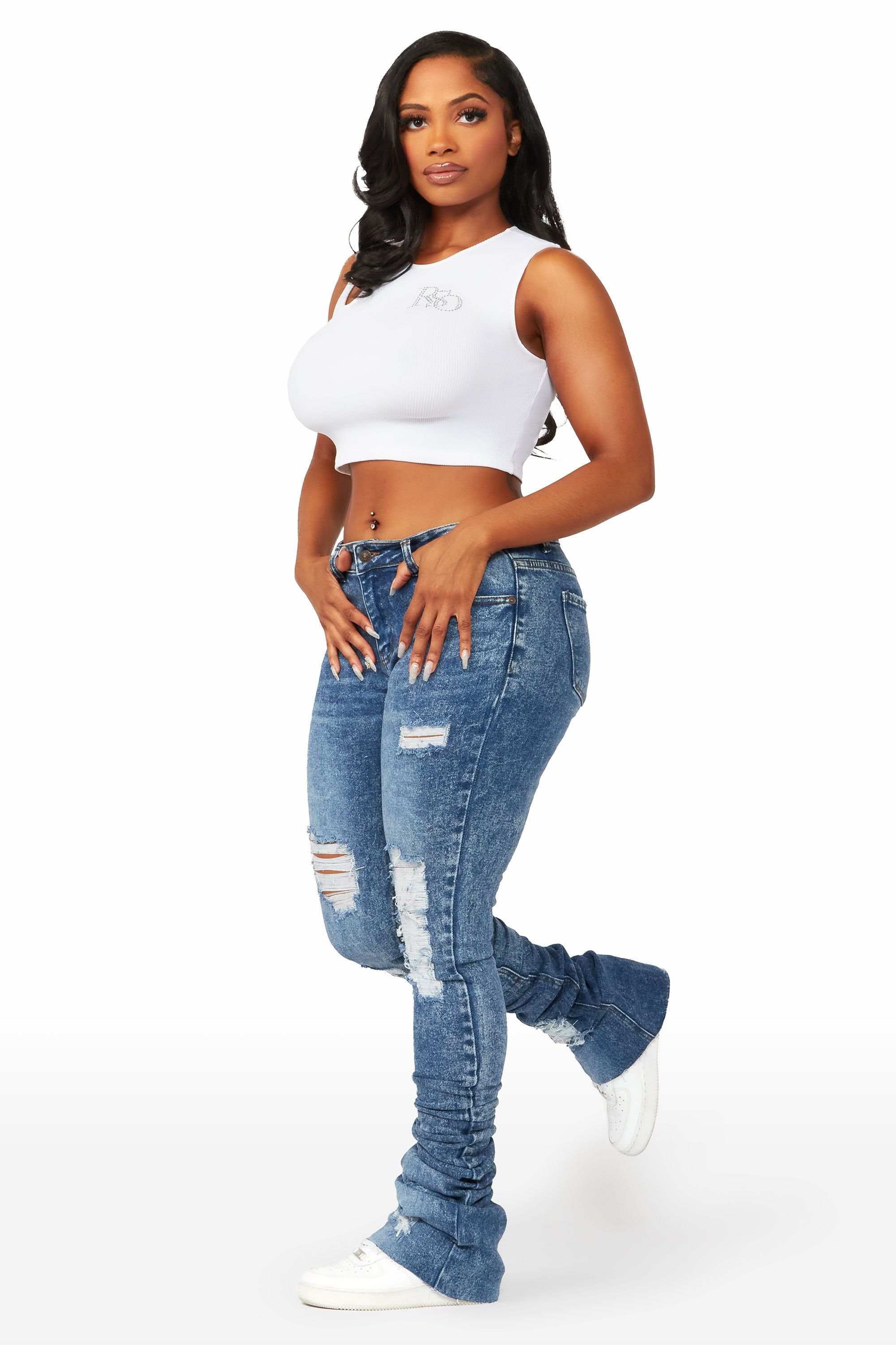 Cielo Med. Wash Super Stacked Jean sold by Rockstar Original product image thumbnail 5