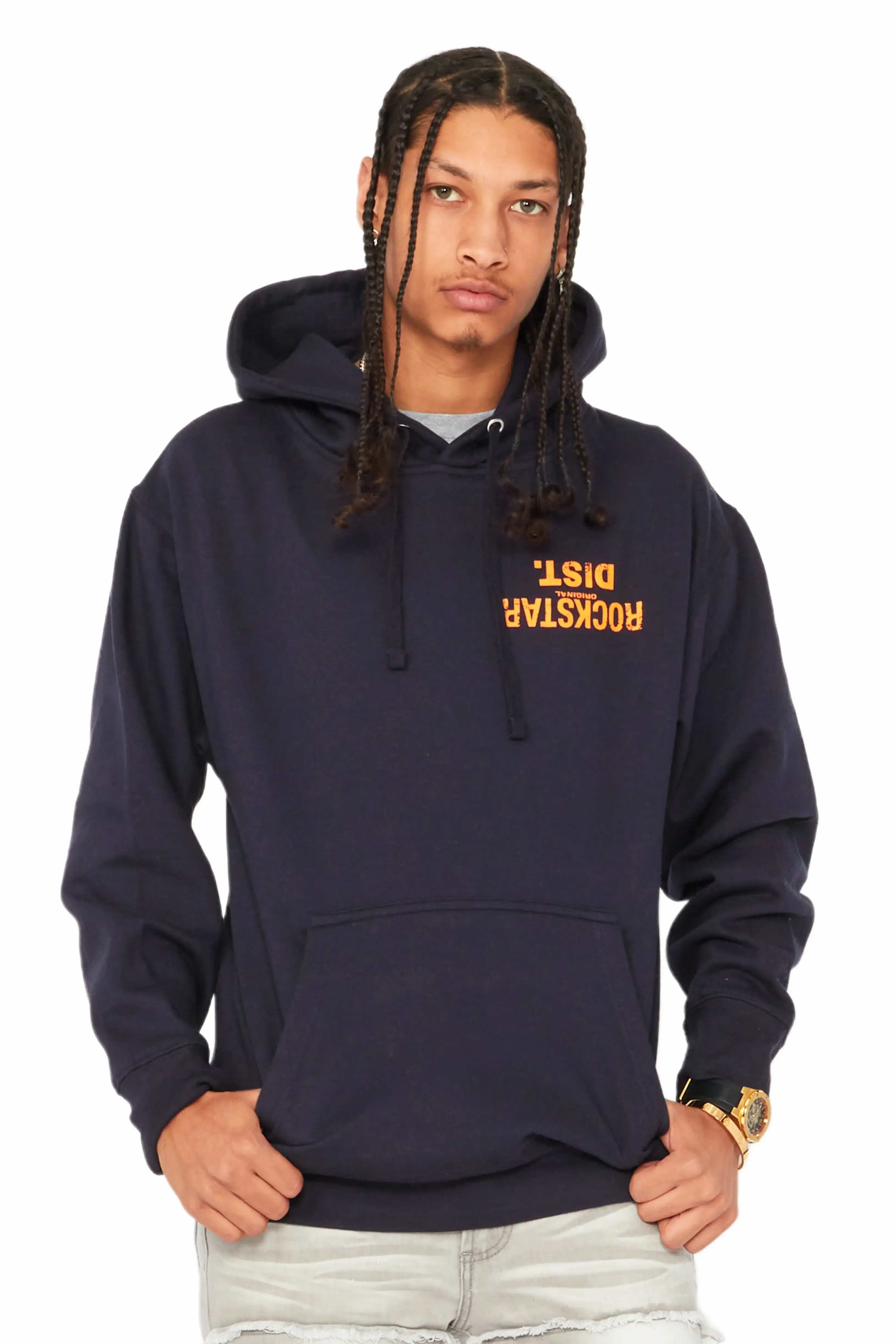 Martson Navy Graphic Hoodie sold by Rockstar Original product image thumbnail 4