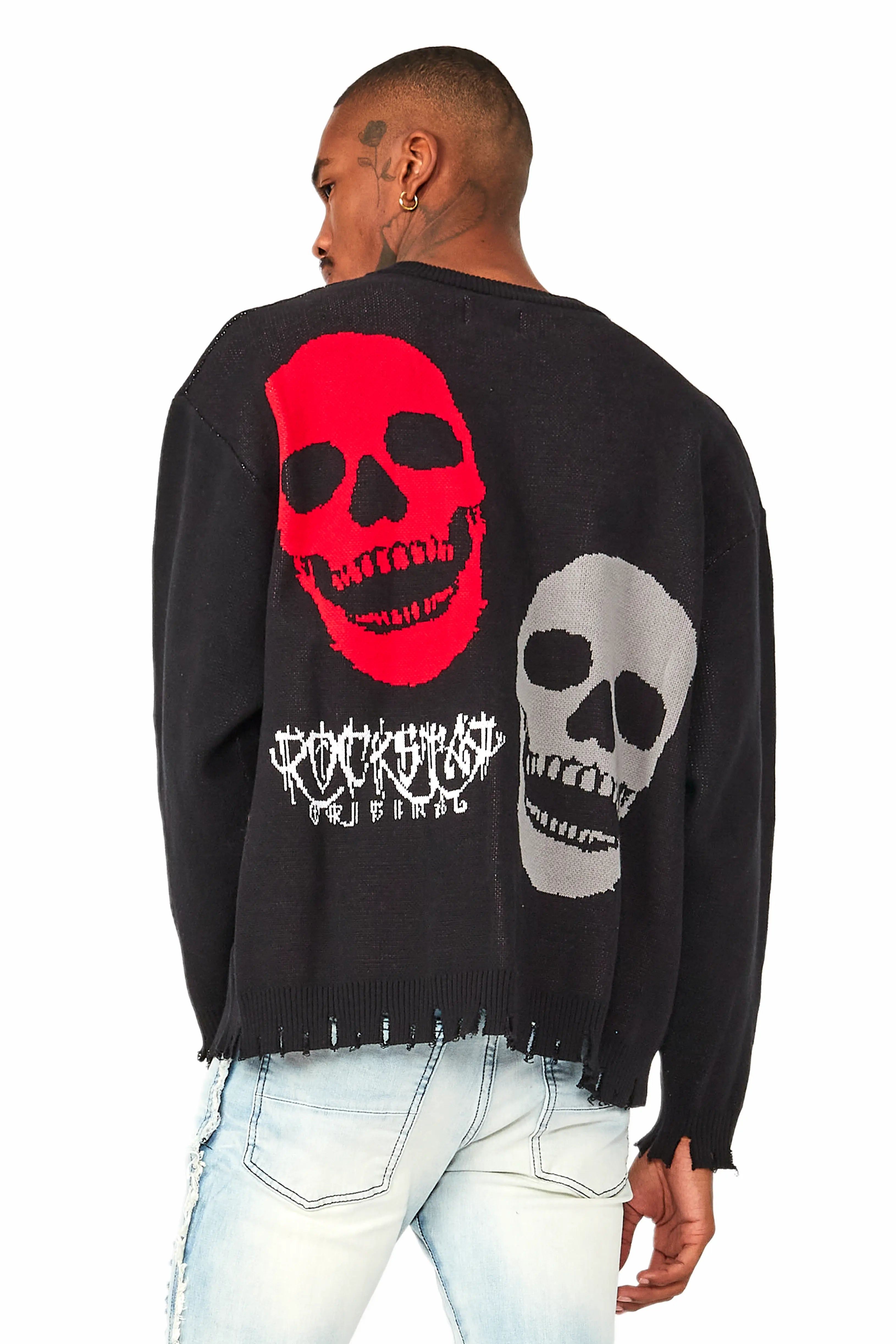 Kaleb Black Knit Sweater sold by Rockstar Original product image thumbnail 3