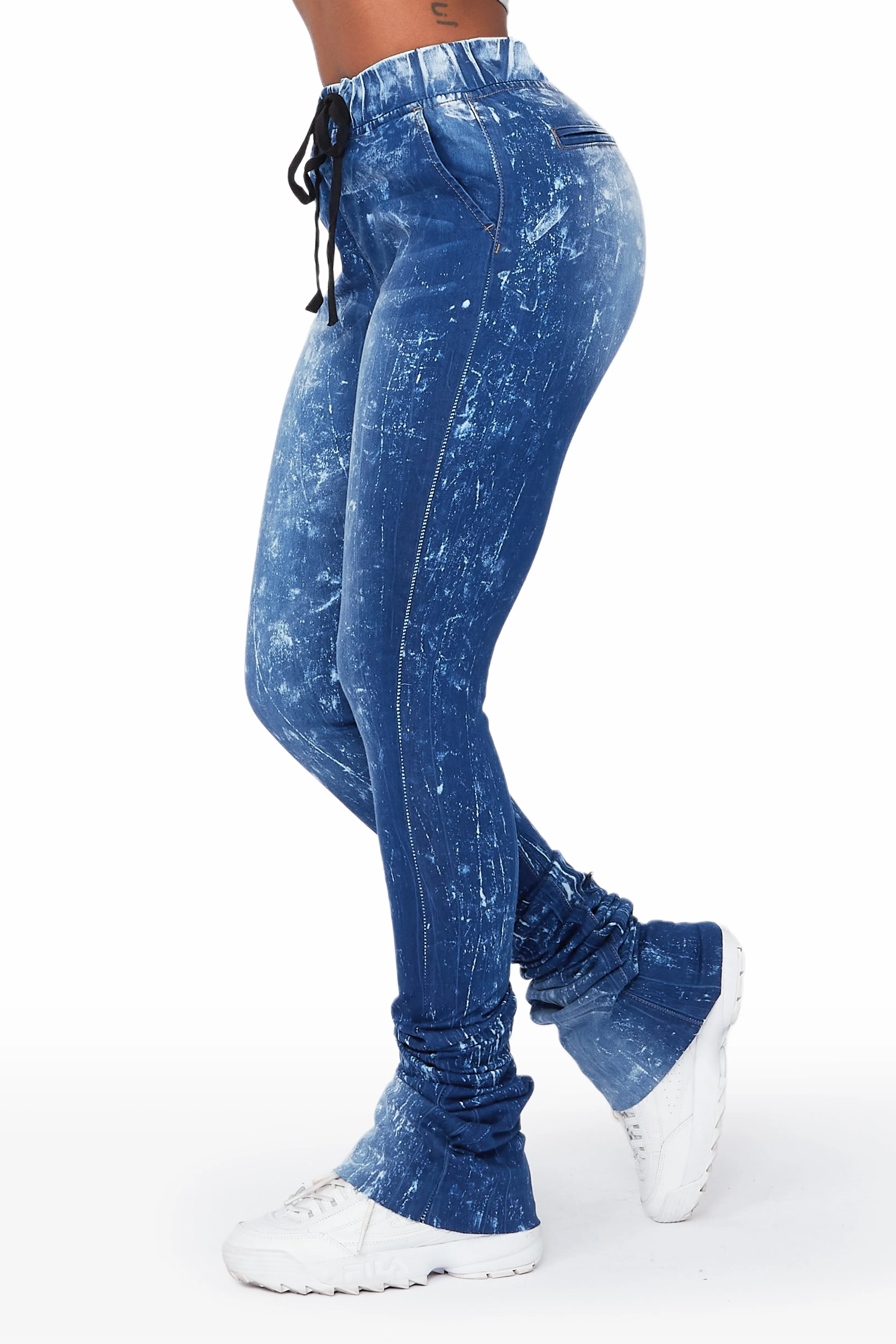 Audree Medium Wash Super Stacked Jean sold by Rockstar Original product image thumbnail 2