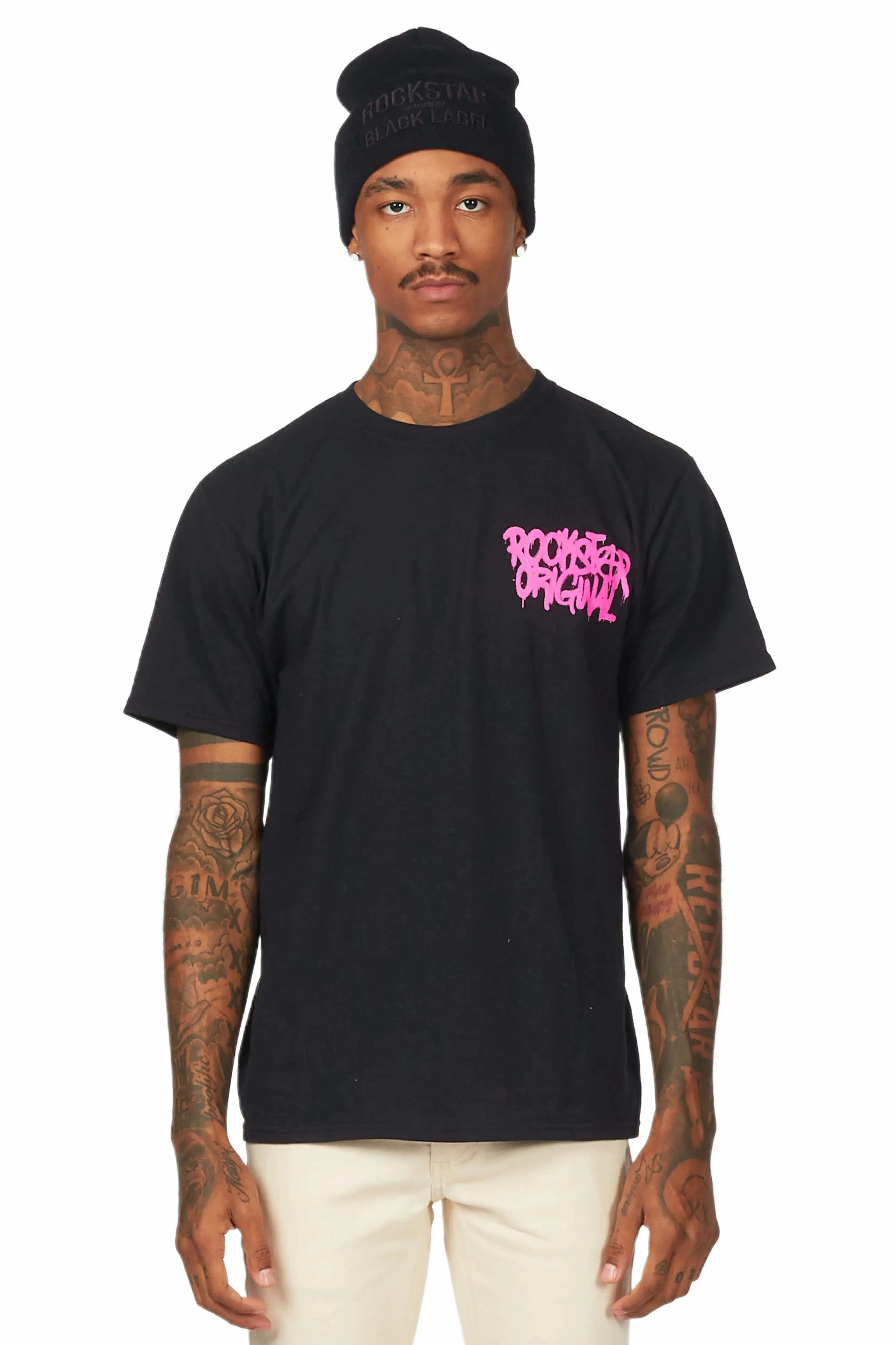 Badbich Black Graphic T-Shirt sold by Rockstar Original product image thumbnail 4