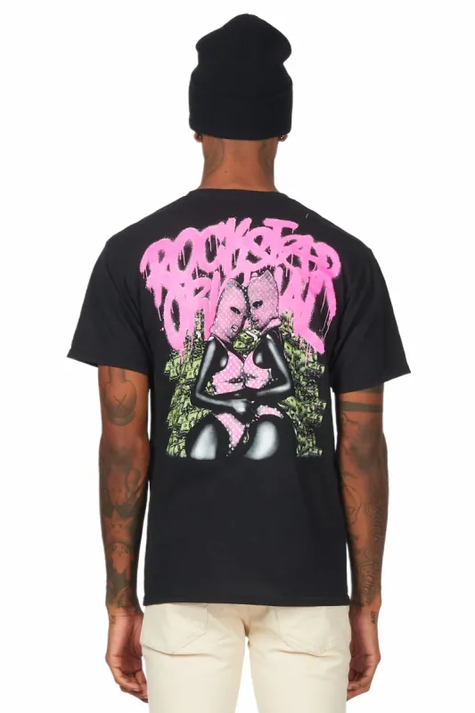 Badbich Black Graphic T-Shirt sold by Rockstar Original