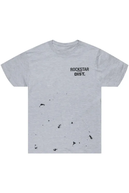 Raffer Heather Grey Graphic T-Shirt sold by Rockstar Original