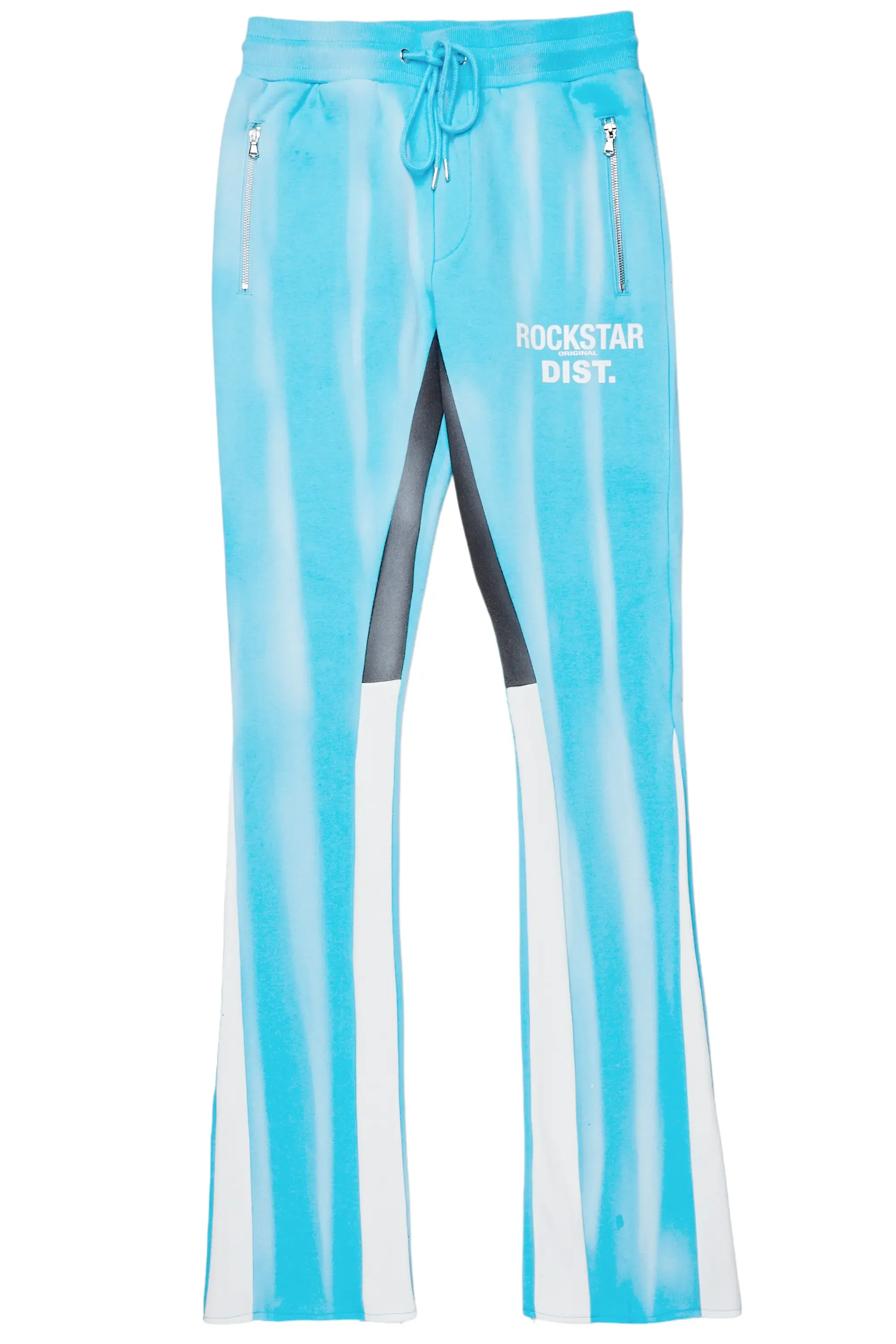 Firoz Blue Graphic Stacked Flare Pant sold by Rockstar Original product image thumbnail 2