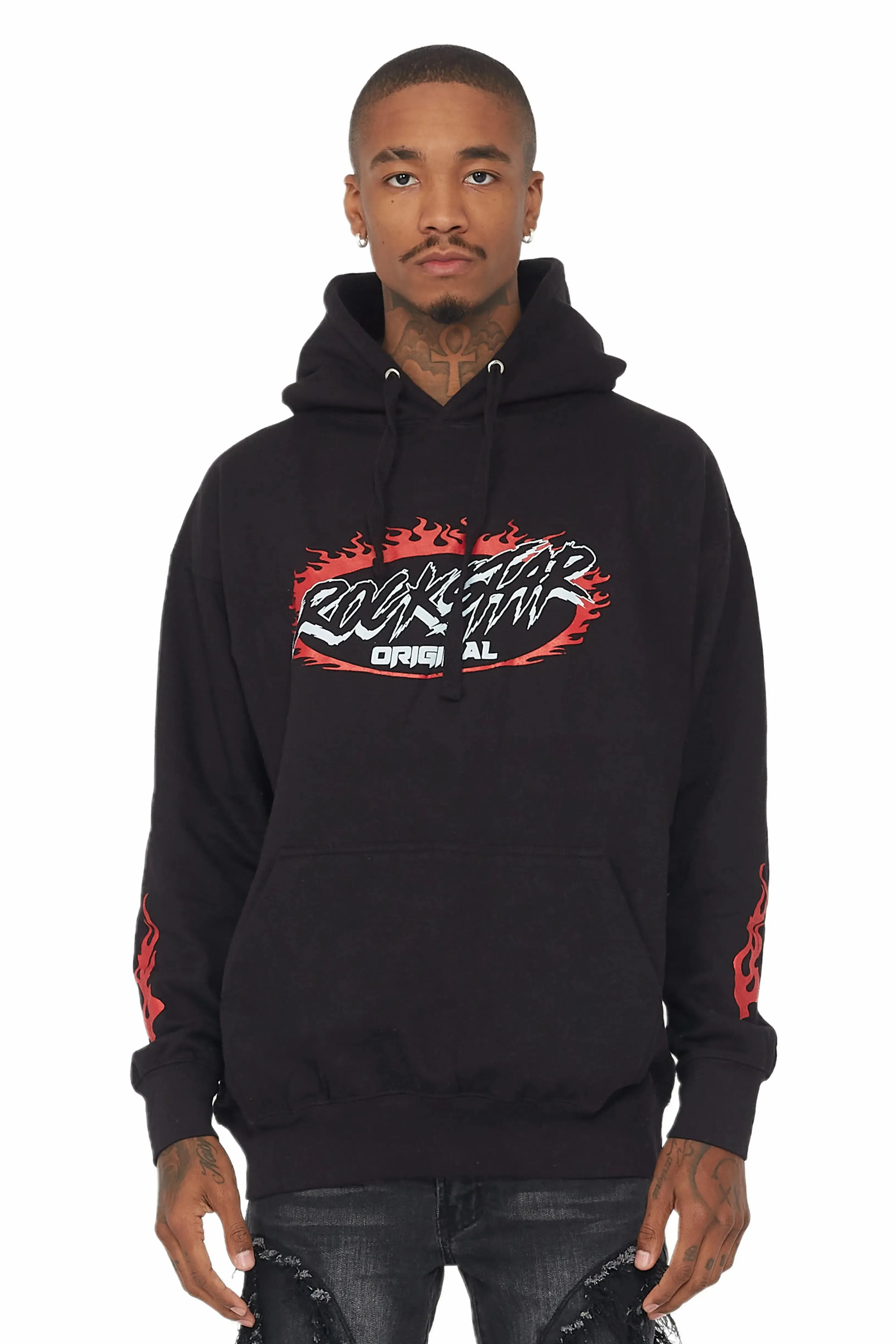 Draven Black/Red Graphic Hoodie sold by Rockstar Original