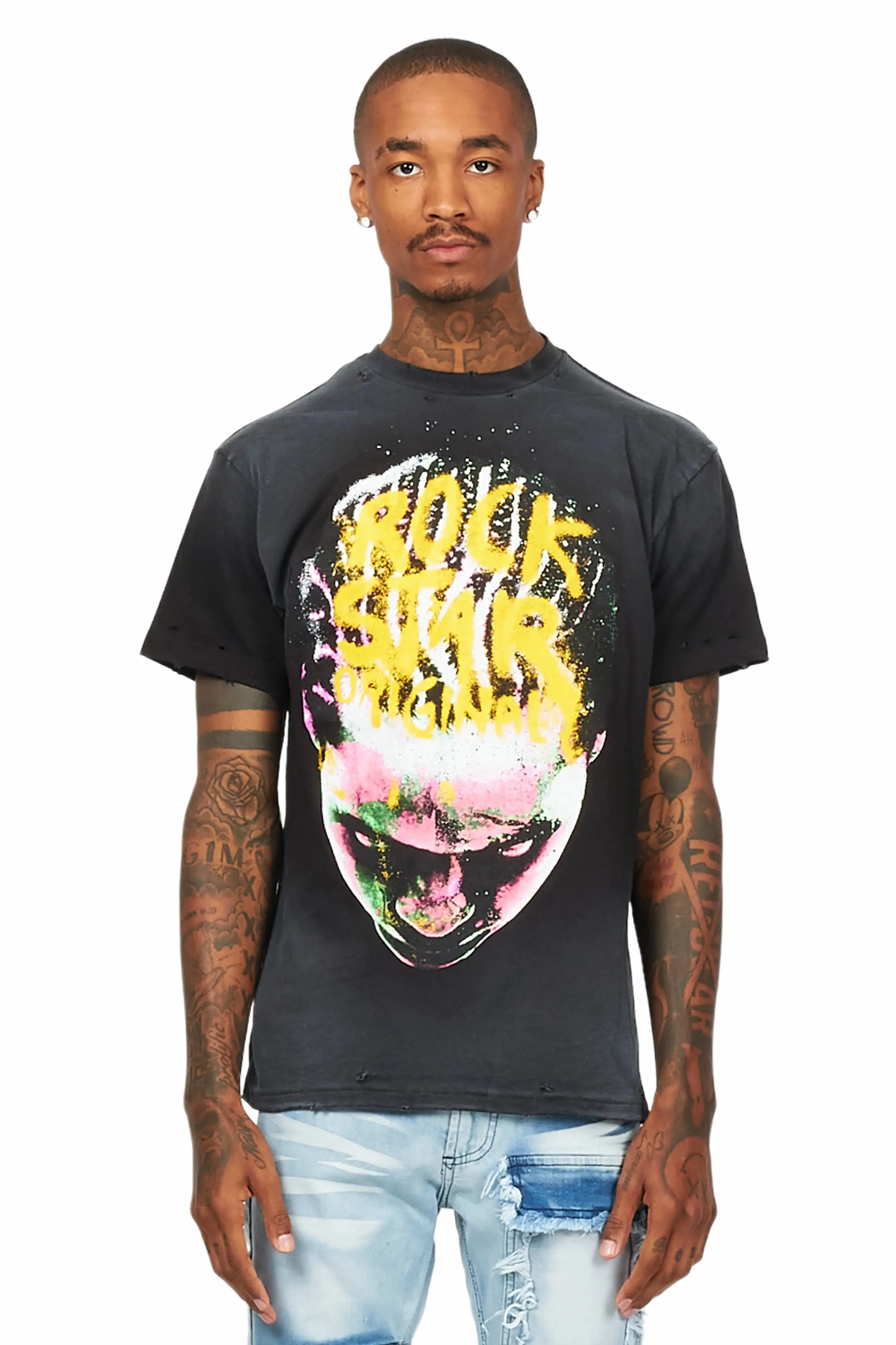 Rafe Black Graphic T-Shirt sold by Rockstar Original