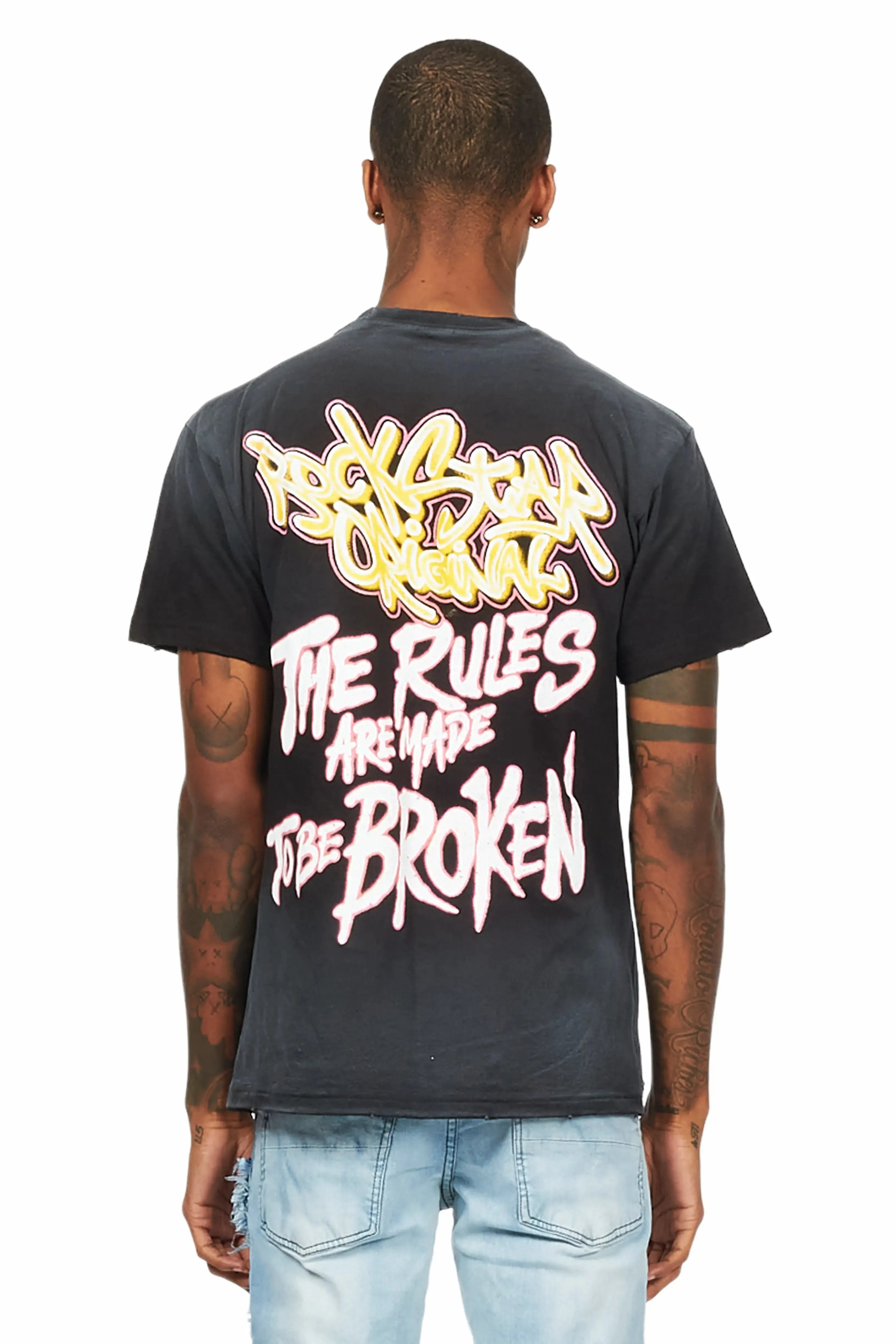 Rafe Black Graphic T-Shirt sold by Rockstar Original product image thumbnail 5