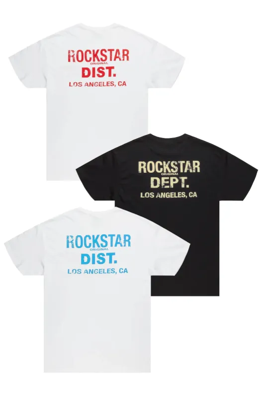 Lake Multi Printed T-Shirt 3 Pack sold by Rockstar Original