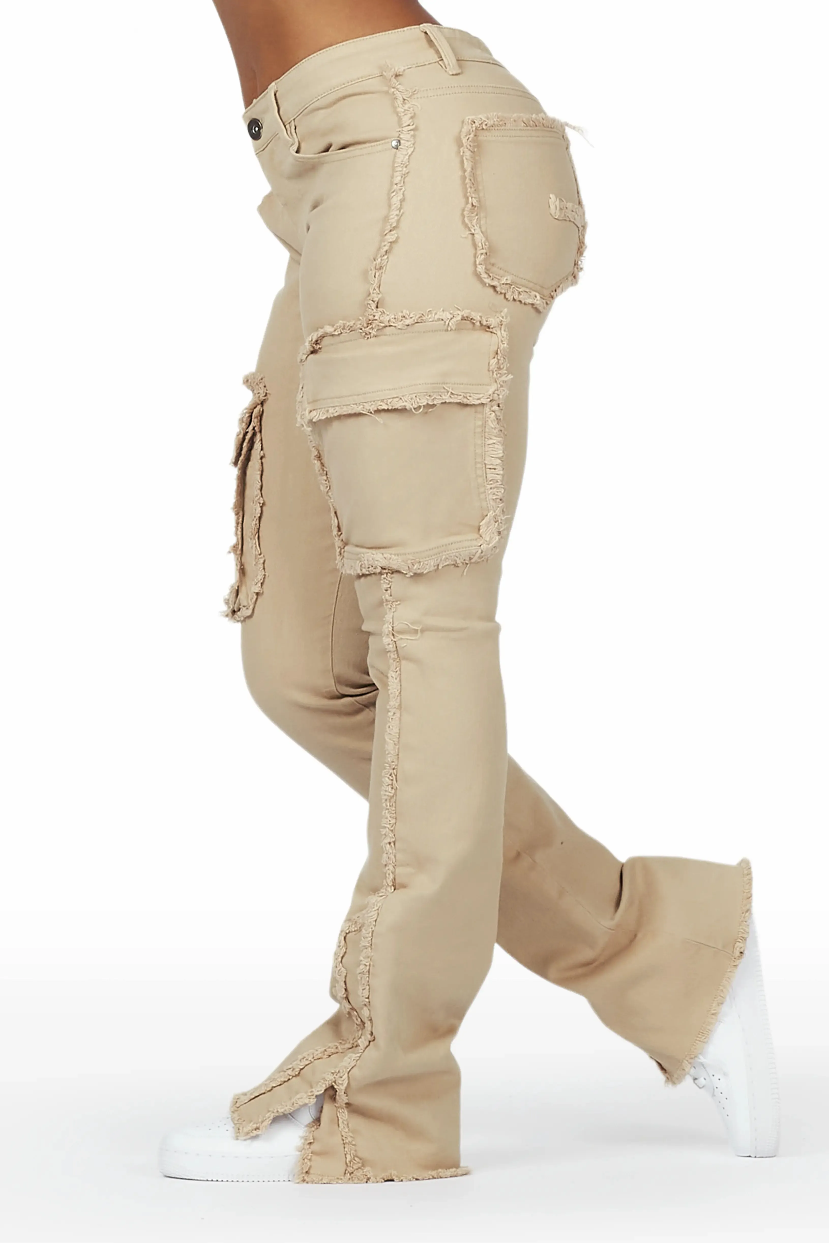 Kassidy Tan Stacked Flare Jean sold by Rockstar Original product image thumbnail 4