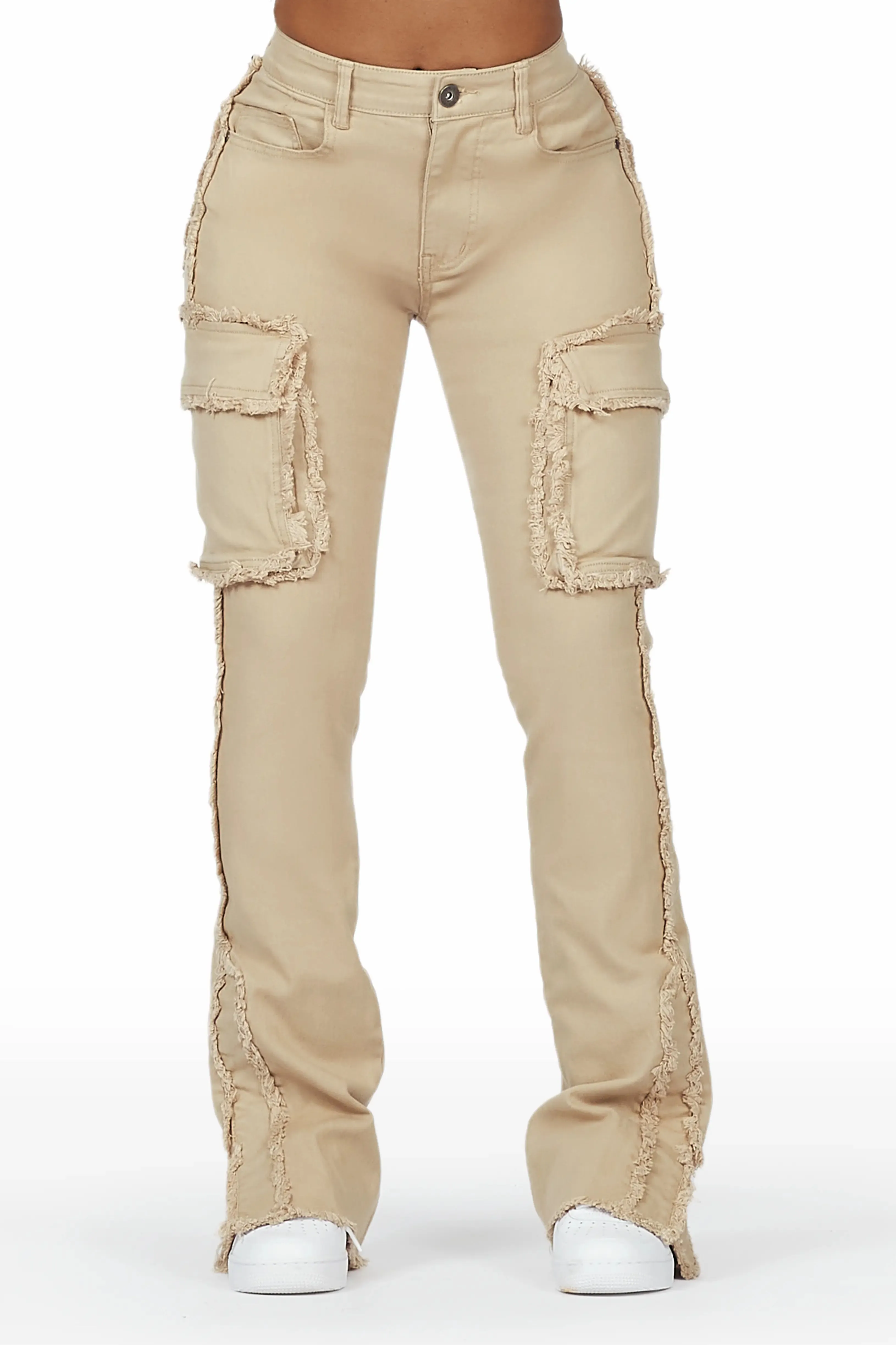 Kassidy Tan Stacked Flare Jean sold by Rockstar Original product image thumbnail 2