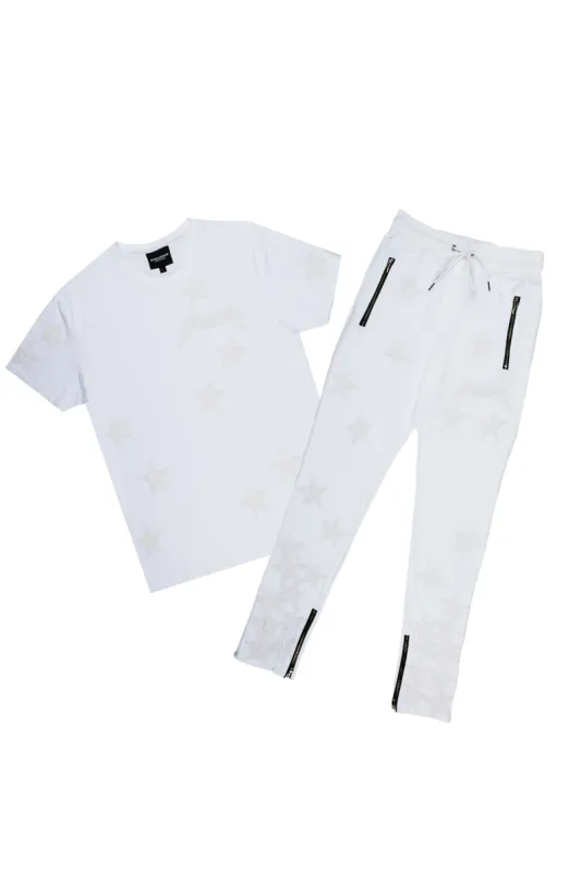 Dominic T-Shirt Track Set-White sold by Rockstar Original