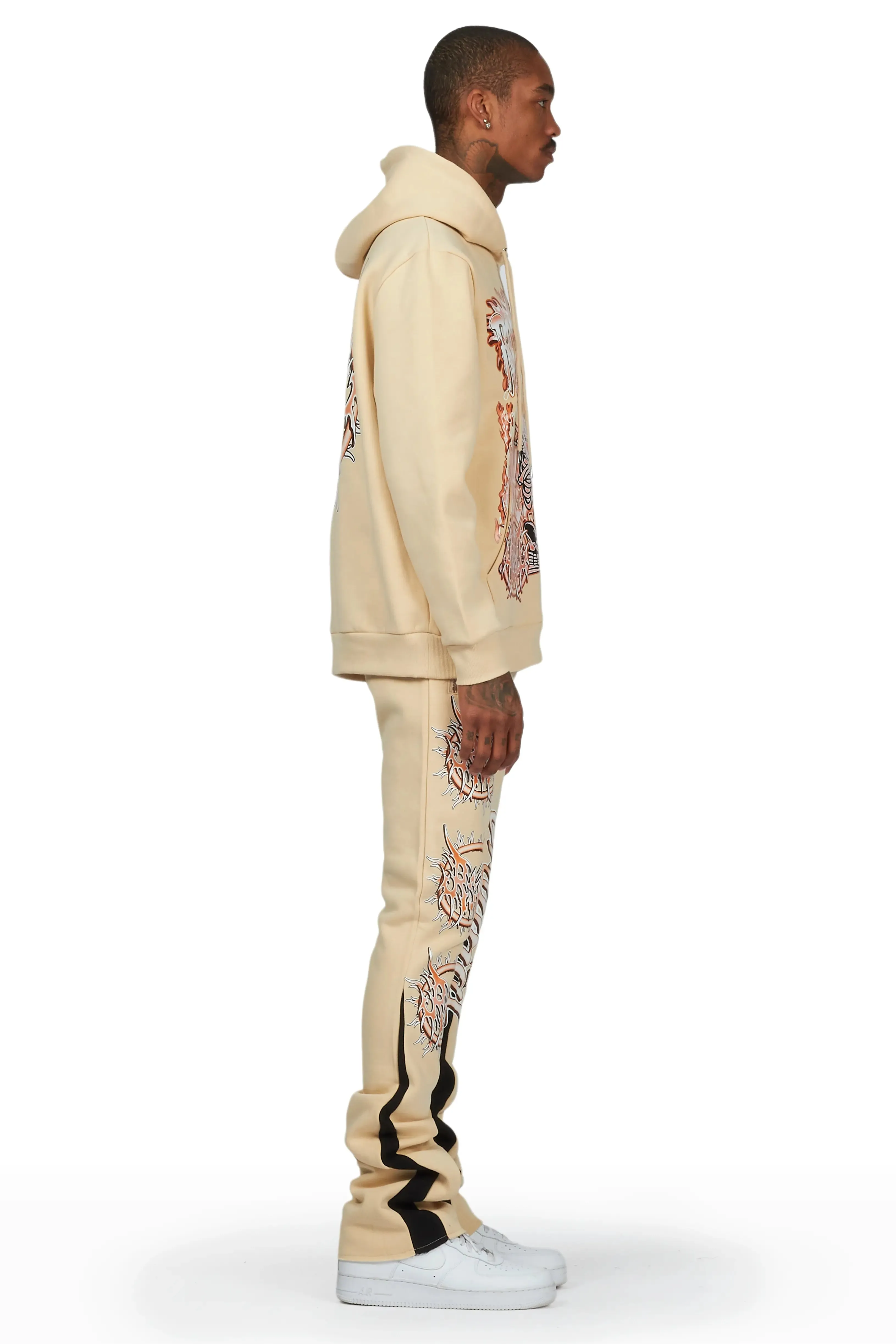 Inigo Beige/Black Stacked Flared Track Set sold by Rockstar Original product image thumbnail 4