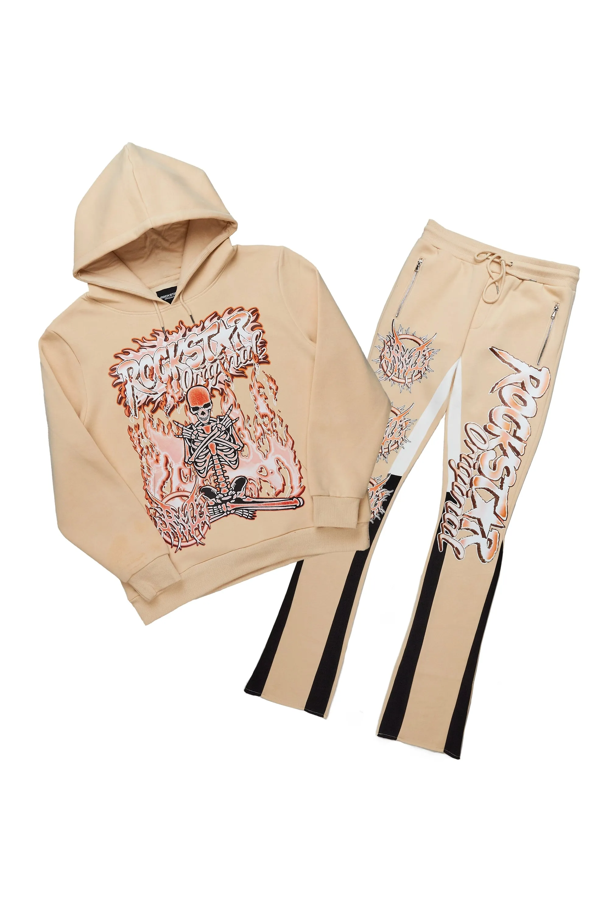 Inigo Beige/Black Stacked Flared Track Set sold by Rockstar Original product image thumbnail 2