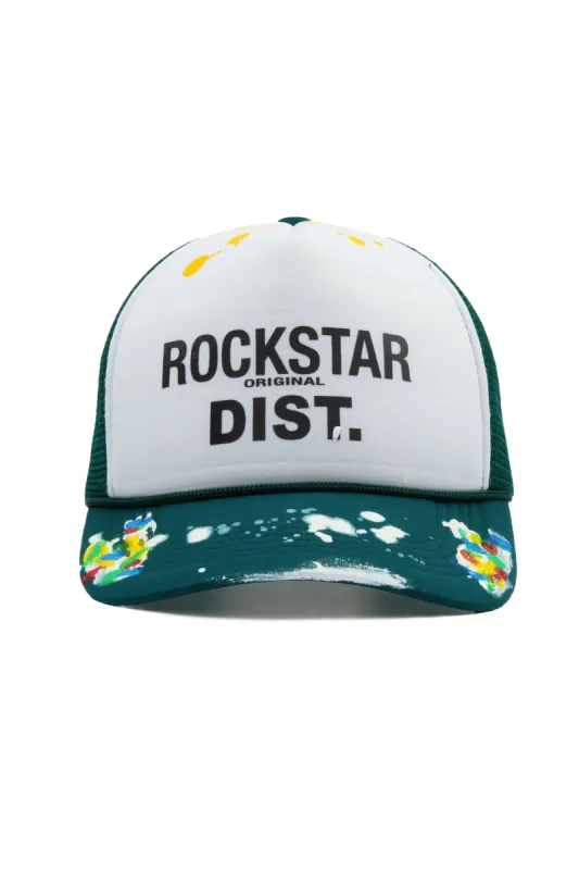 Neptune White/Dark Green Trucker Hat sold by Rockstar Original