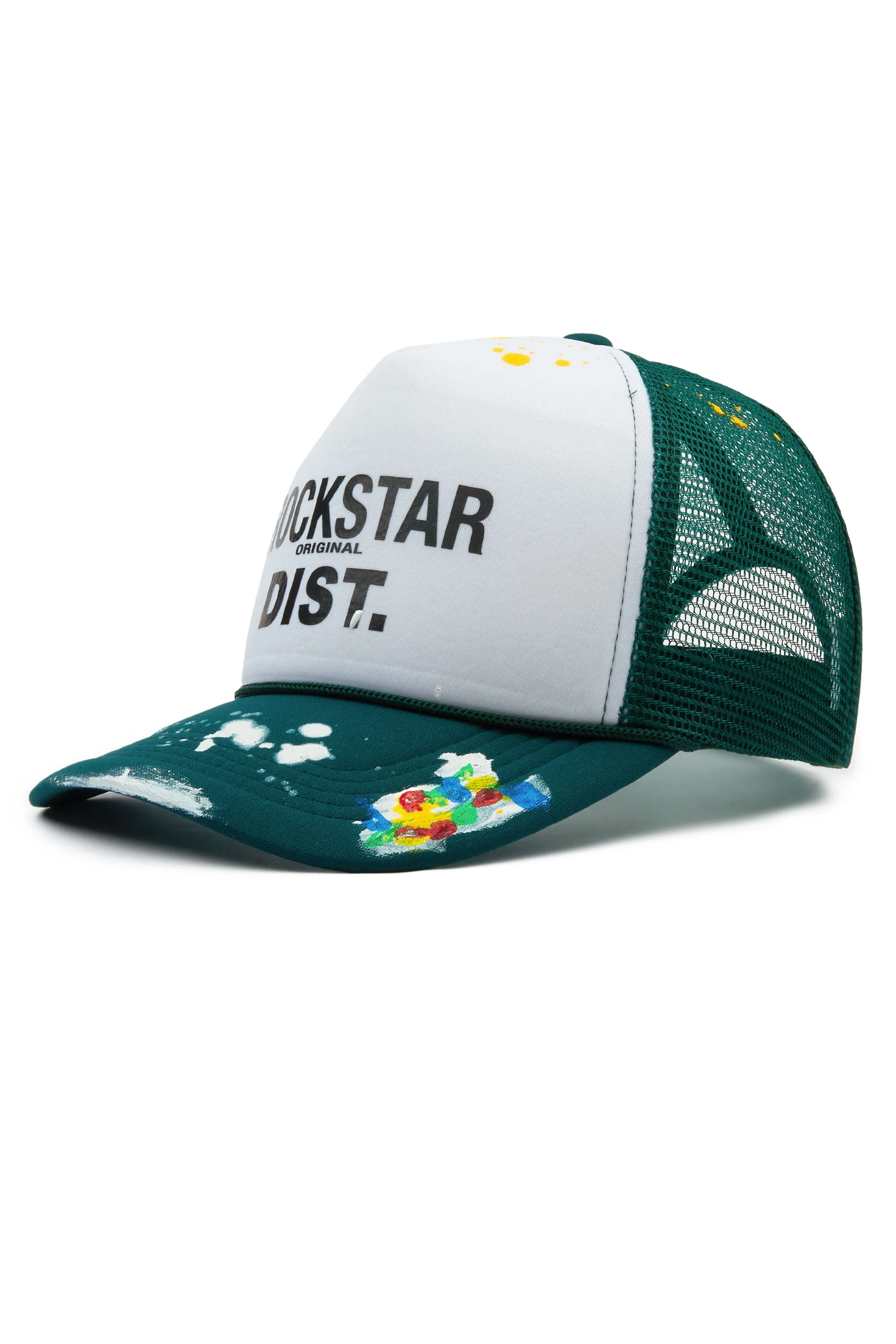 Neptune White/Dark Green Trucker Hat sold by Rockstar Original product image thumbnail 2