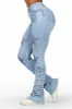 Stargirl Med. Wash Rhinestone Super Stacked Jean sold by Rockstar Original