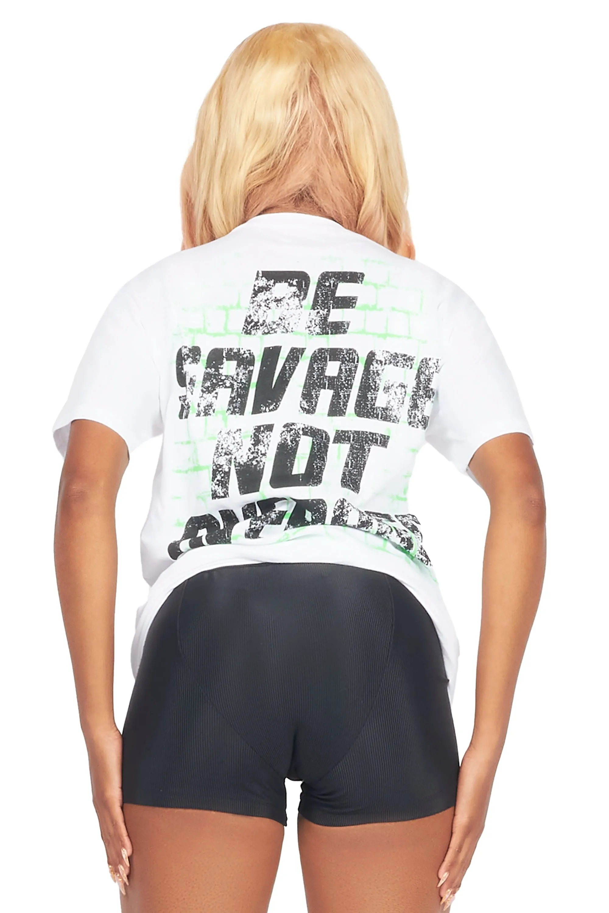 Keyatta White Oversized T-Shirt sold by Rockstar Original product image thumbnail 3