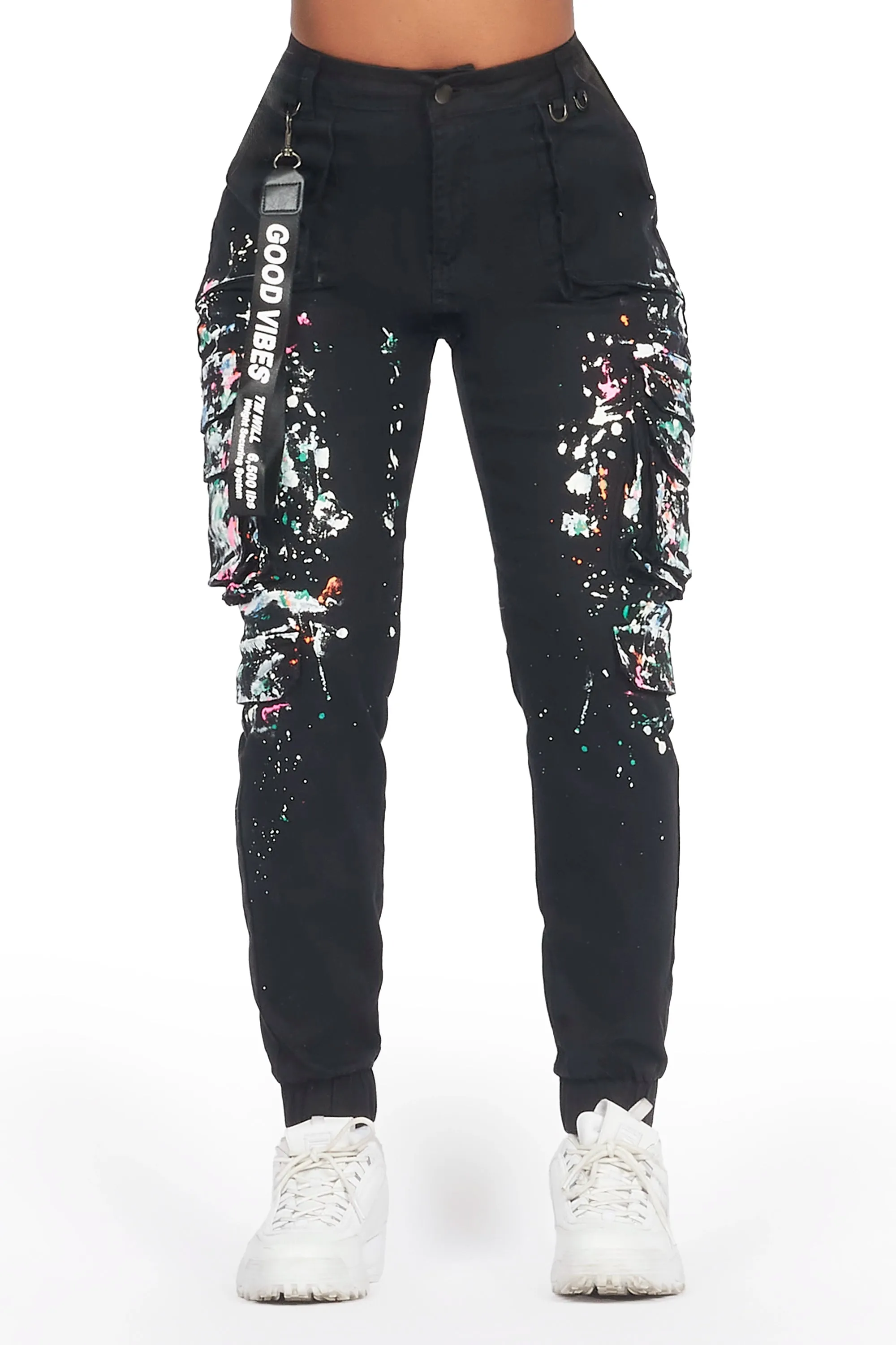 Tamara Black Painted Jogger Jean sold by Rockstar Original product image thumbnail 2