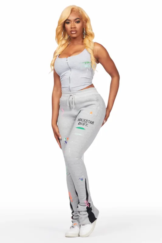 Brandee Grey Corset Super Stacked Trackset sold by Rockstar Original