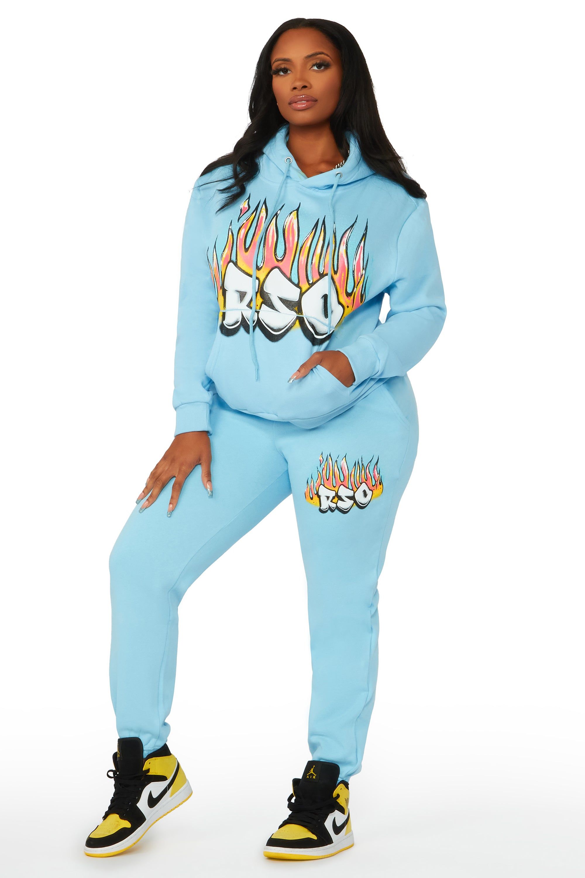 Above Average Baby Blue Trackset sold by Rockstar Original product image thumbnail 4