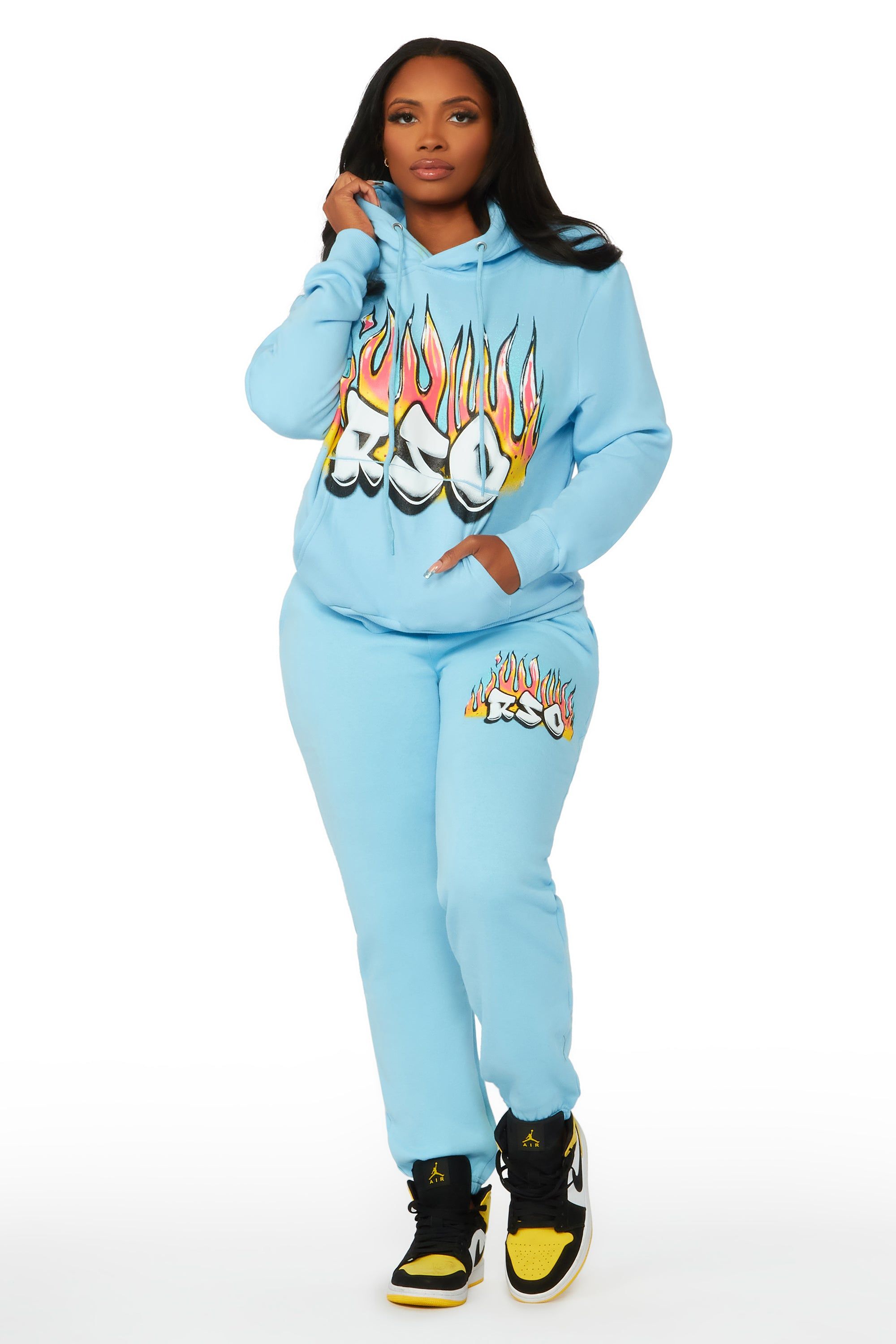 Above Average Baby Blue Trackset sold by Rockstar Original product image thumbnail 3